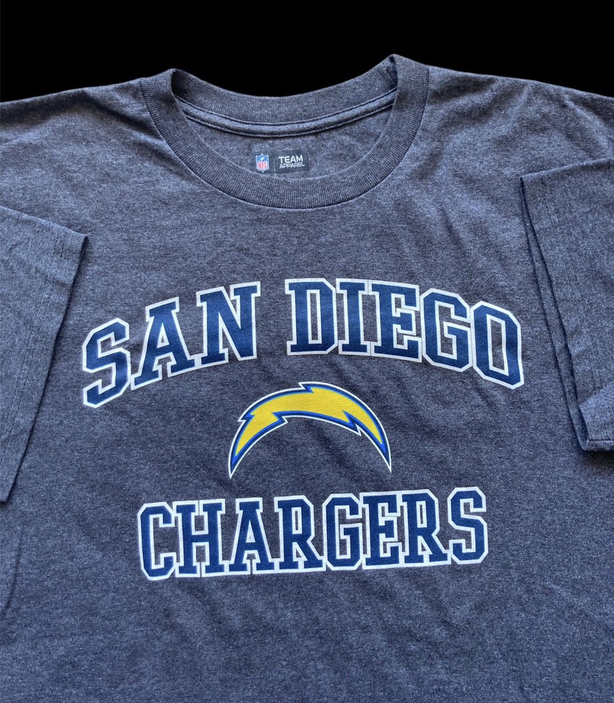 Vintage San Diego Chargers Champion 70s NFL Single Stitch T-Shirt. Medium