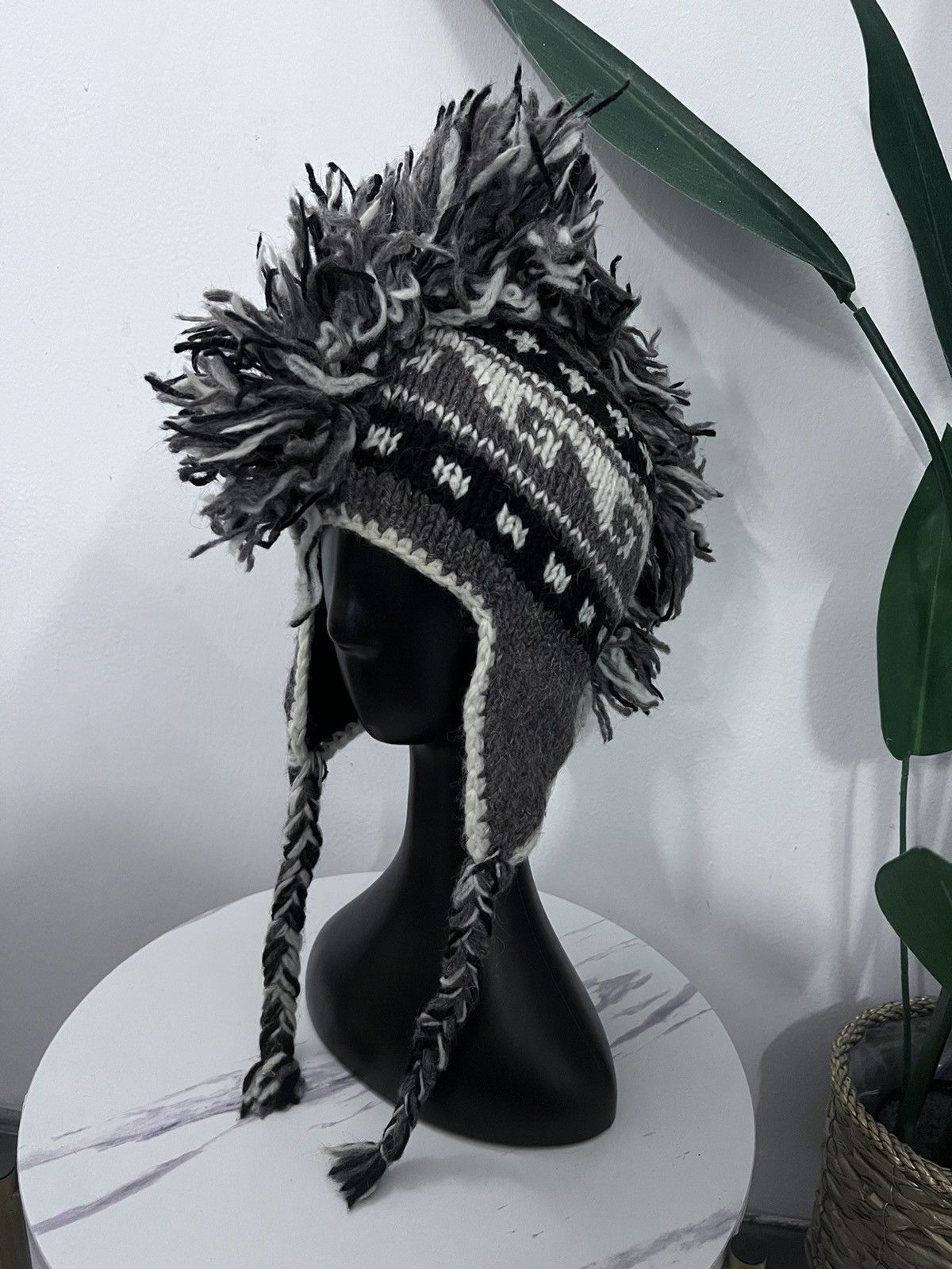 image of Beauty Beast x Seditionaries Vintage Mohawk Earflat Beanie Hat, Men's
