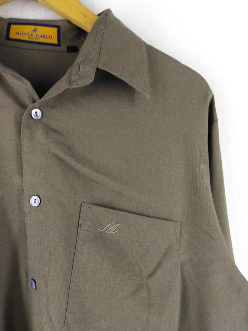 Vintage MONTE CARLO LONG SLEEVE BUTTON UP Size US L / EU 52-54 / 3 - 2 Thumbnail