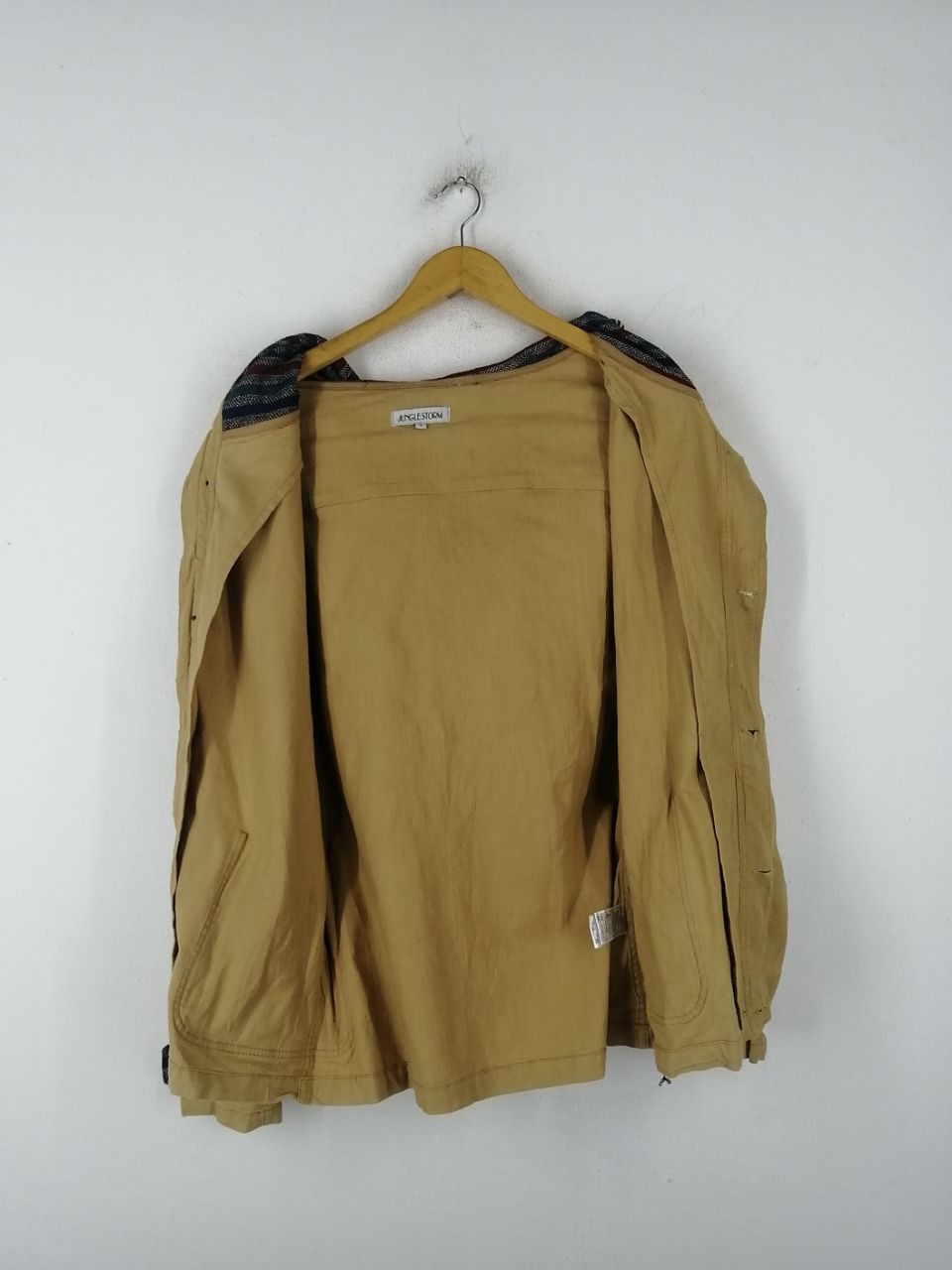 Japanese Brand × Vintage Jungle Storm Khaki Parkas Size US L / EU 52-54 / 3 - 4 Thumbnail