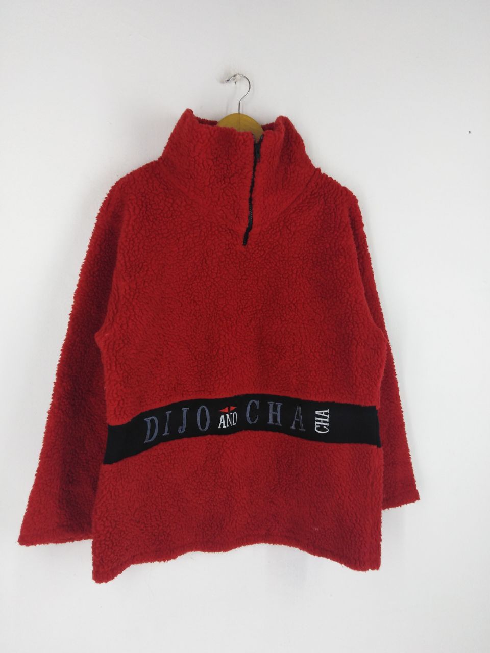 Japanese Brand DIJO AND CHA RED ZIP UP JACKET Size US L / EU 52-54 / 3 - 4 Thumbnail