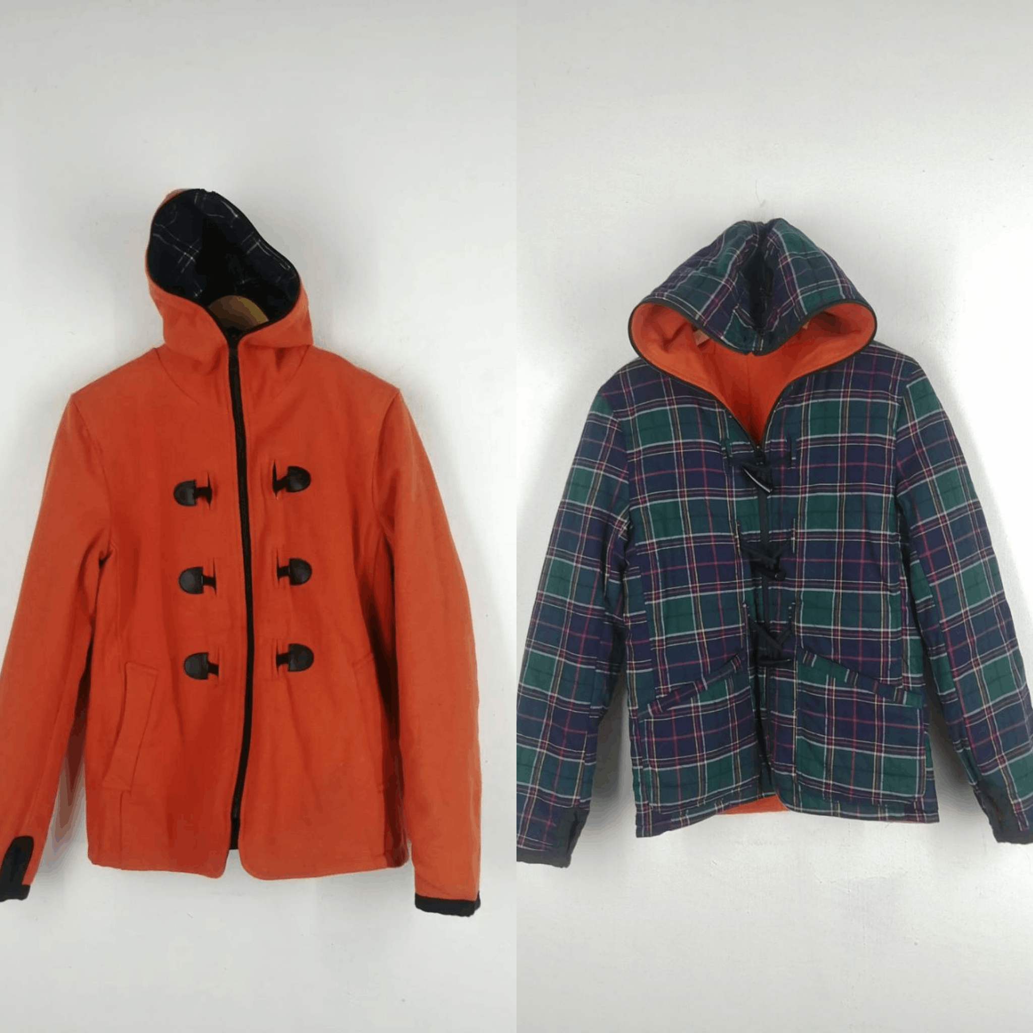 Japanese Brand Reversible Vintage Wool Jacket Full Zipped Size US M / EU 48-50 / 2 - 1 Thumbnail