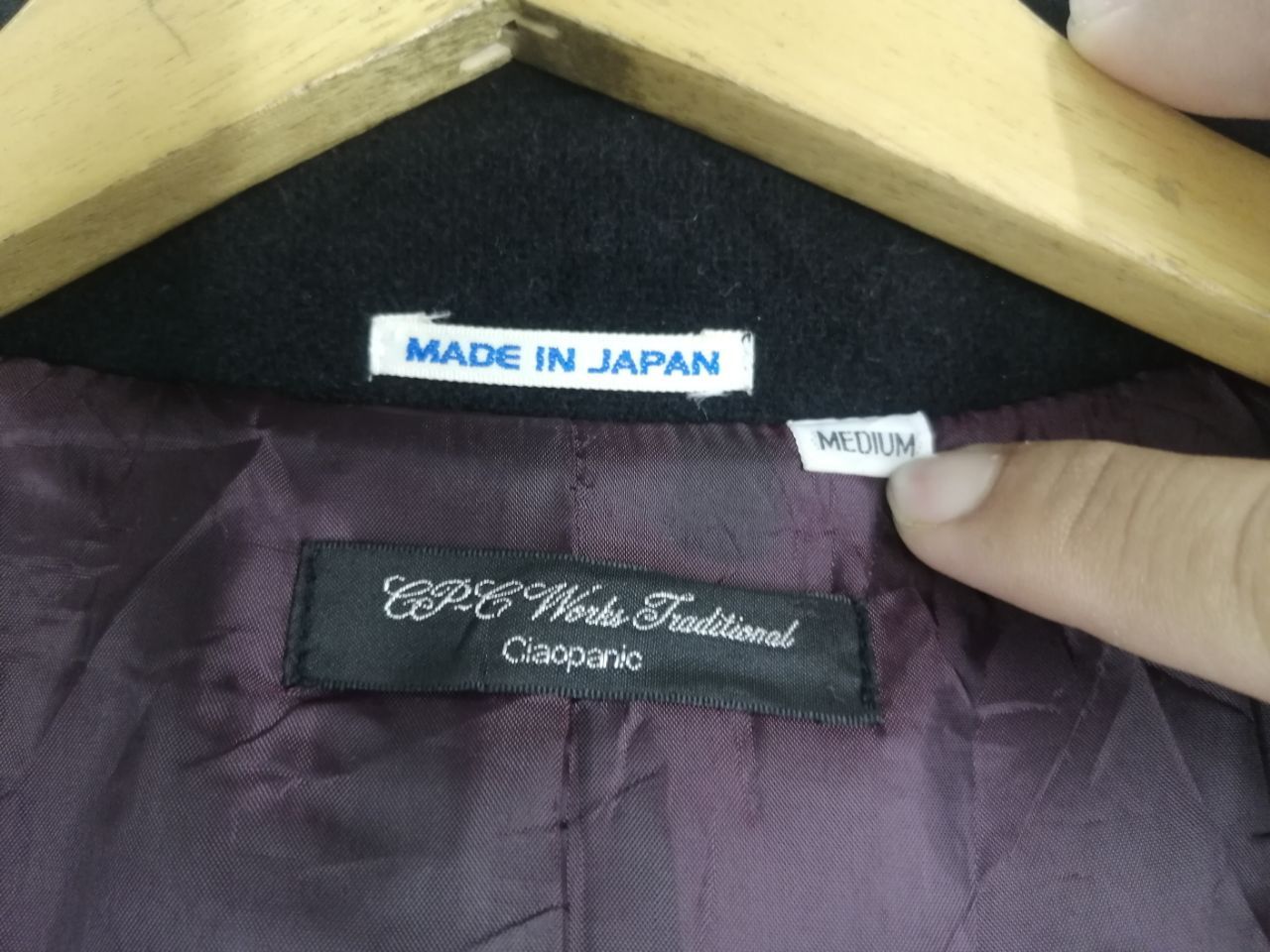 Ciaopanic × Japanese Brand Ciaopanic Wool Black Jacket/Parkas Size US M / EU 48-50 / 2 - 6 Thumbnail