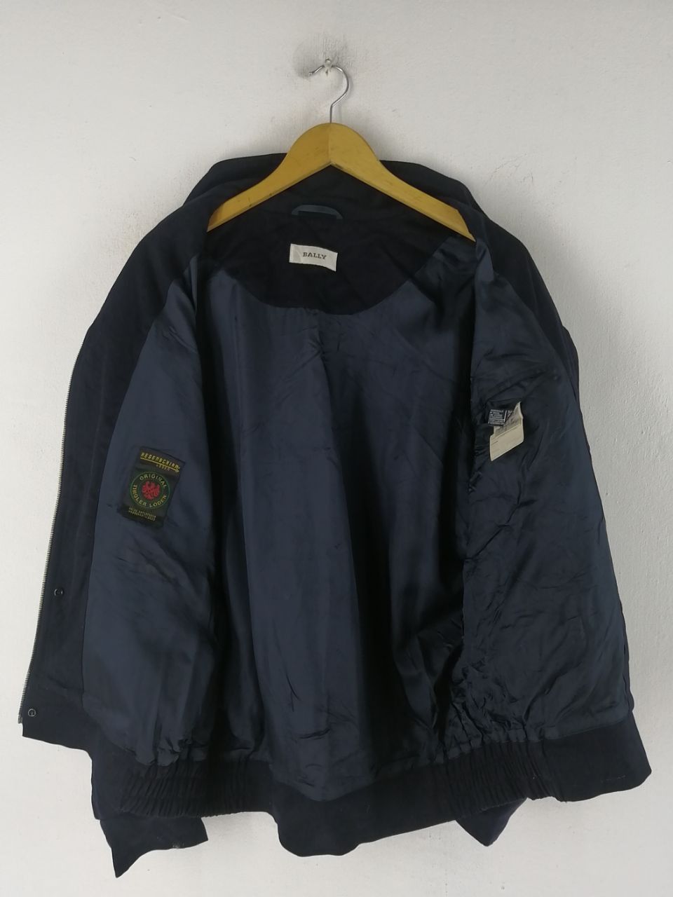 Bally VINTAGE BALLY BOMBER WOOL BLACK JACKET Size US L / EU 52-54 / 3 - 4 Thumbnail