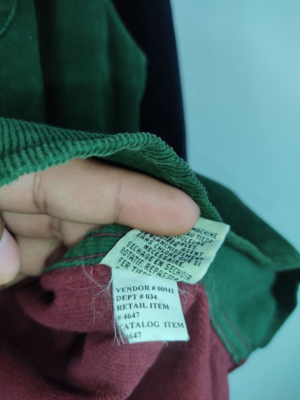Eddie Bauer Patchwork Corduroy Button Up Shirt Size US M / EU 48-50 / 2 - 5 Thumbnail