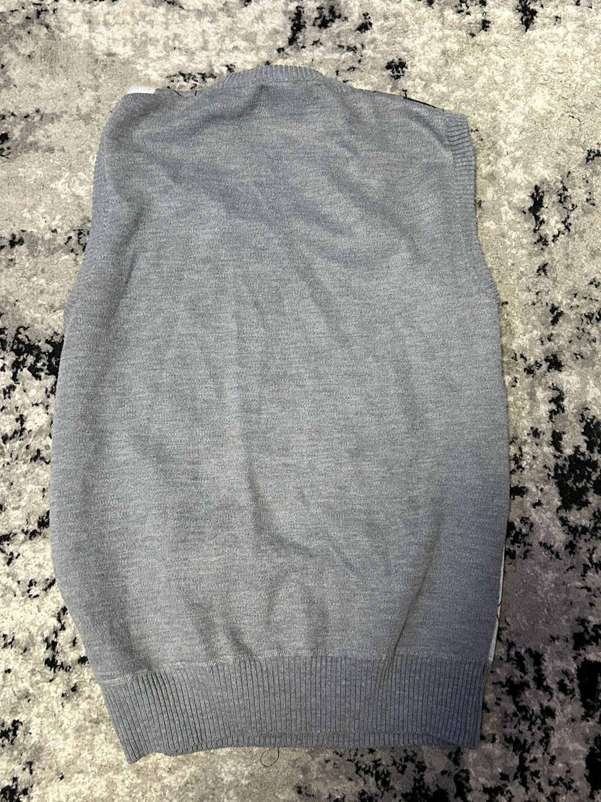 Vintage grey black and white sleeveless sweater vest Size US M / EU 48-50 / 2 - 3 Thumbnail