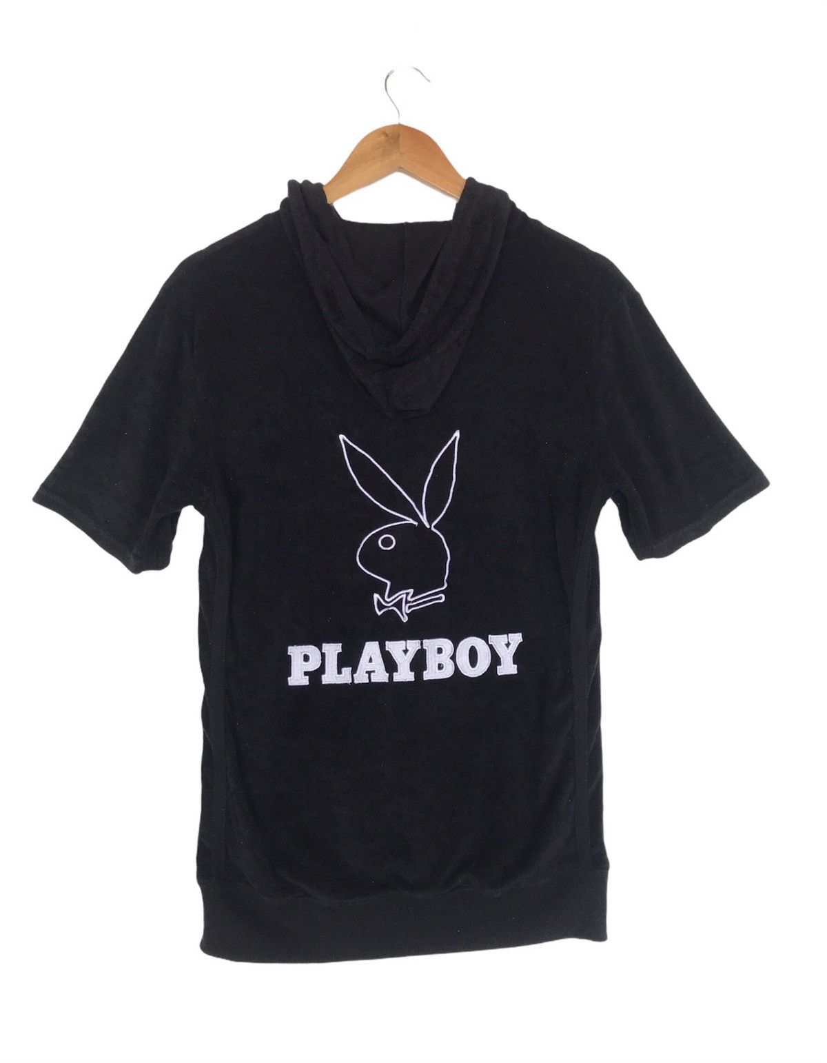 playboy-playboy-pullover-hoodie-short-sleeve-big-logo-spellout-grailed