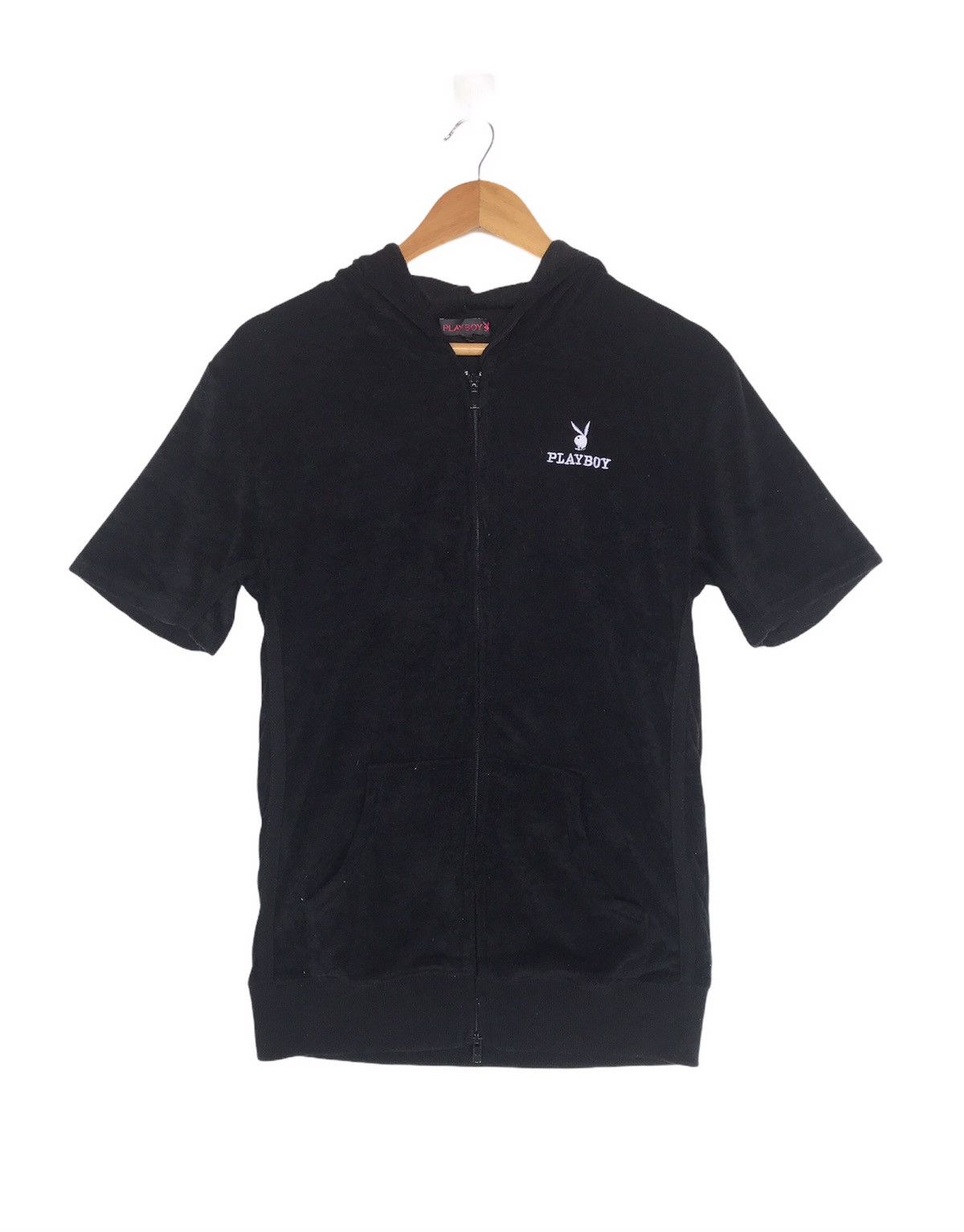 Playboy Playboy Pullover Hoodie Short Sleeve Big Logo Spellout Size US S / EU 44-46 / 1 - 2 Thumbnail