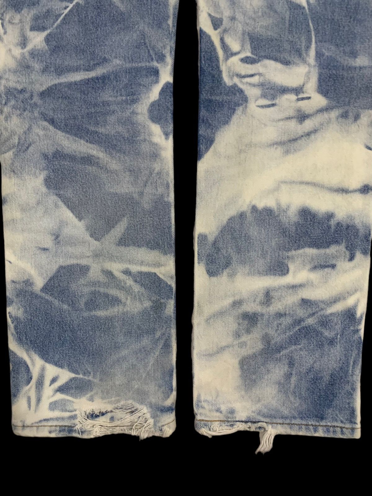 Levi's Sick Vintage Levis 505 Bleached Regular Fit Distressed Jeans Size US 32 / EU 48 - 16 Thumbnail