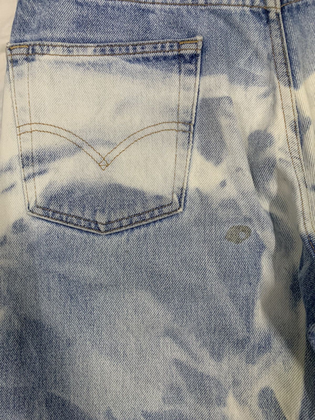 Levi's Sick Vintage Levis 505 Bleached Regular Fit Distressed Jeans Size US 32 / EU 48 - 13 Thumbnail