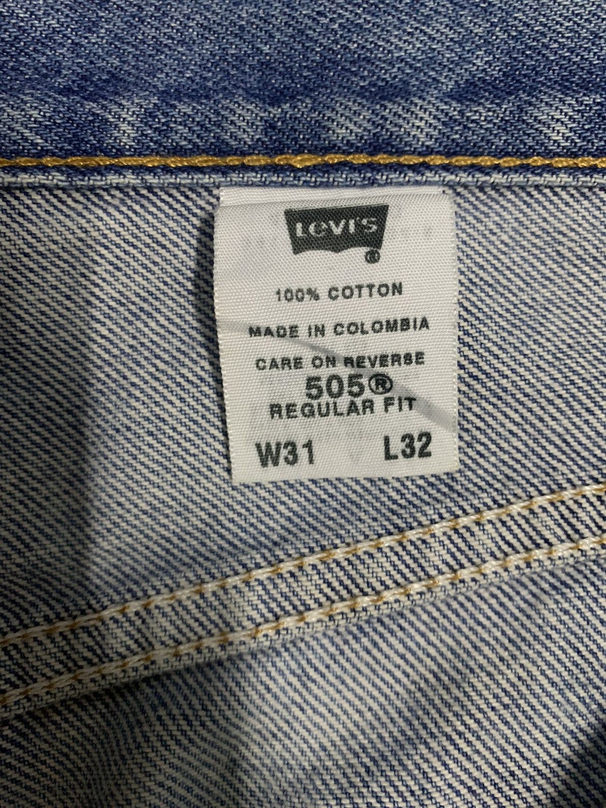 Levi's Sick Vintage Levis 505 Bleached Regular Fit Distressed Jeans Size US 32 / EU 48 - 17 Thumbnail