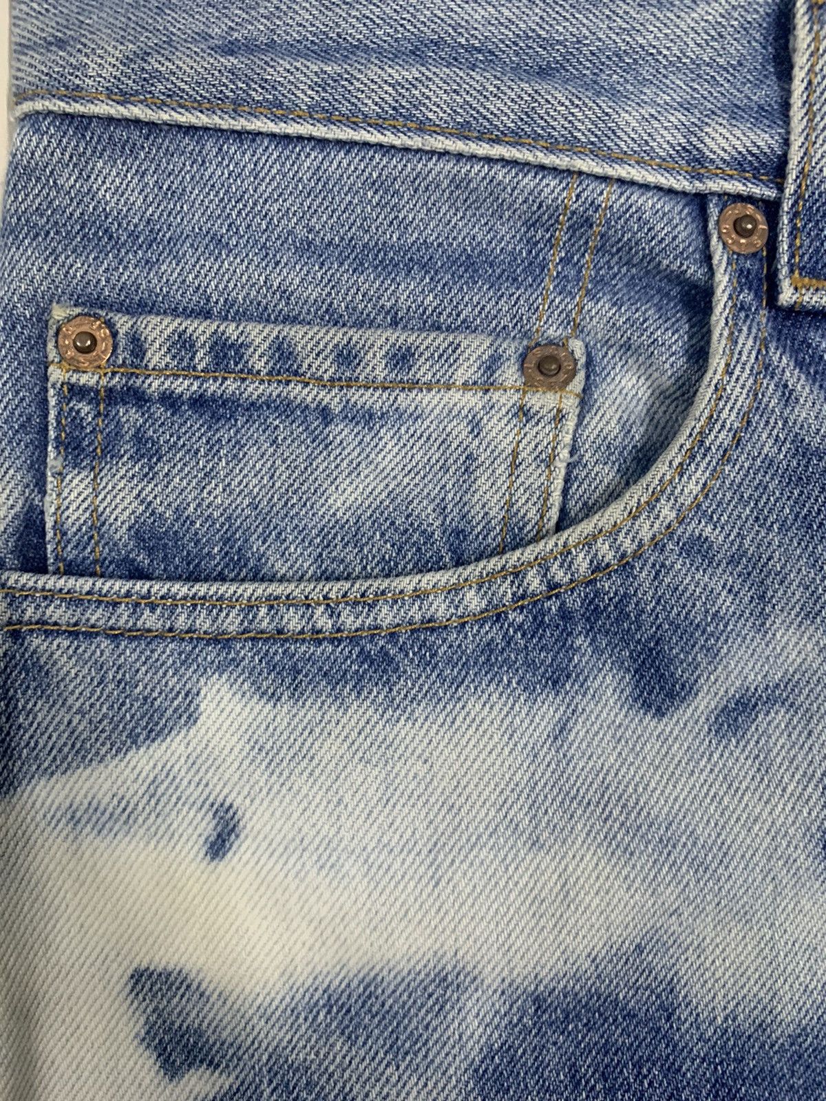 Levi's Sick Vintage Levis 505 Bleached Regular Fit Distressed Jeans Size US 32 / EU 48 - 7 Thumbnail