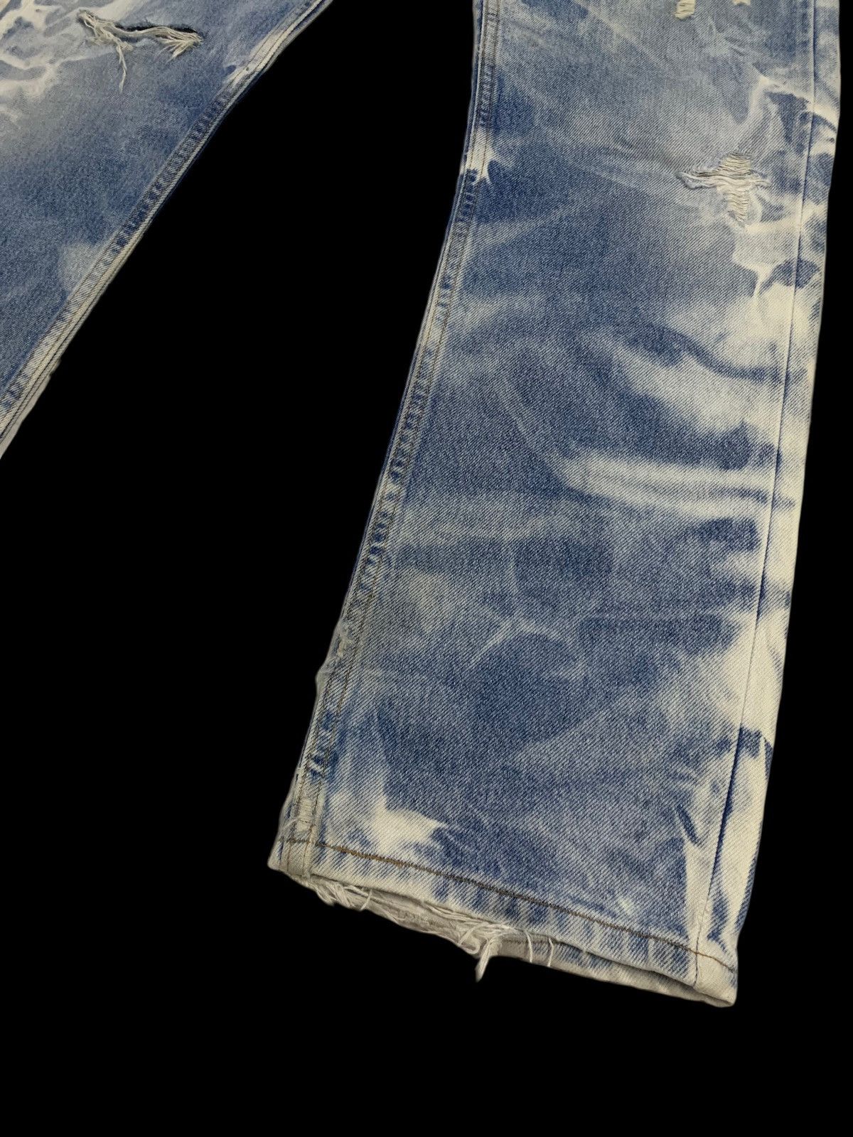Levi's Sick Vintage Levis 505 Bleached Regular Fit Distressed Jeans Size US 32 / EU 48 - 11 Thumbnail
