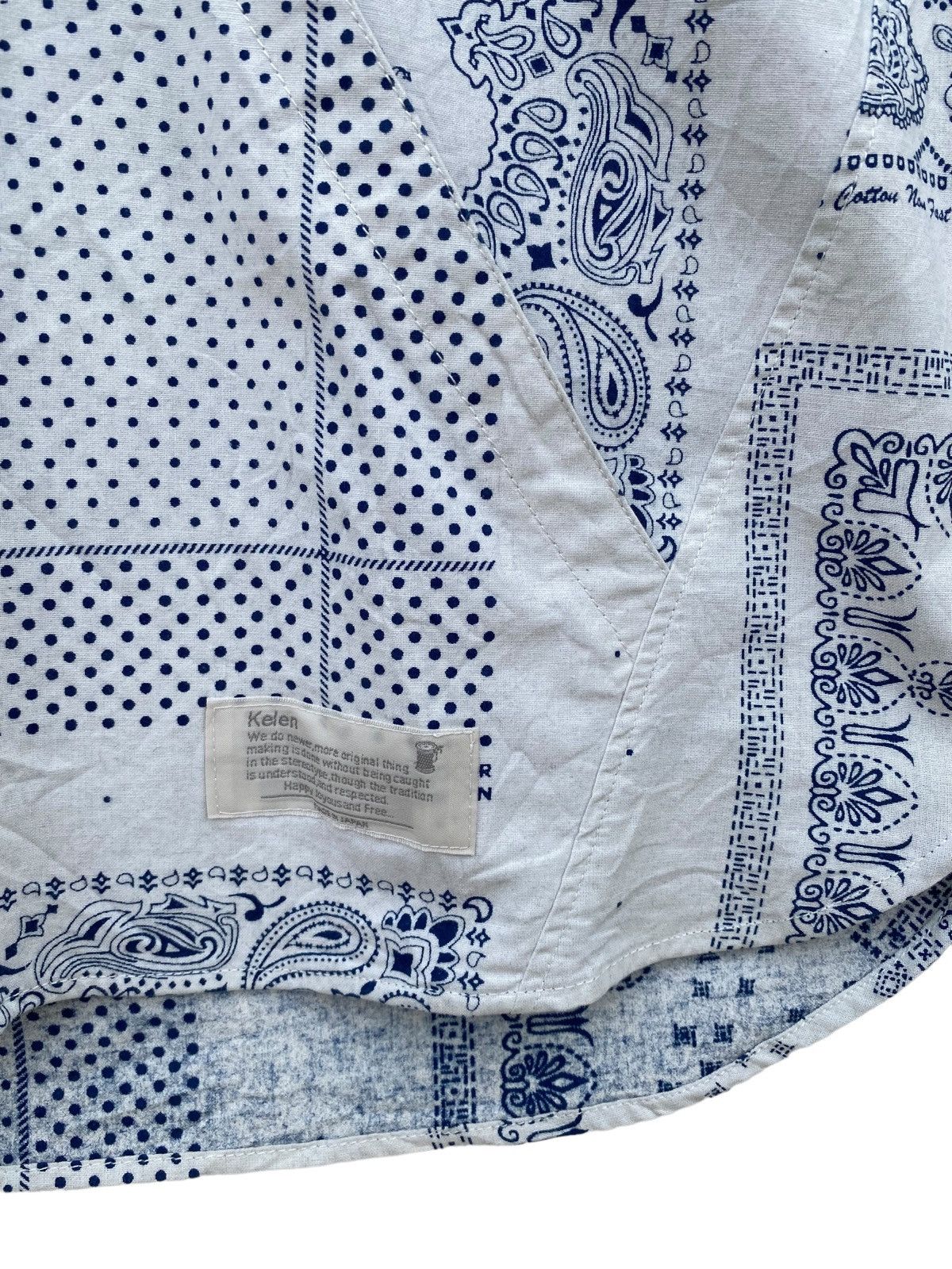 Japanese Brand Kelen Patchworks Paisley Bandana Visvim Inspired Size US M / EU 48-50 / 2 - 3 Thumbnail
