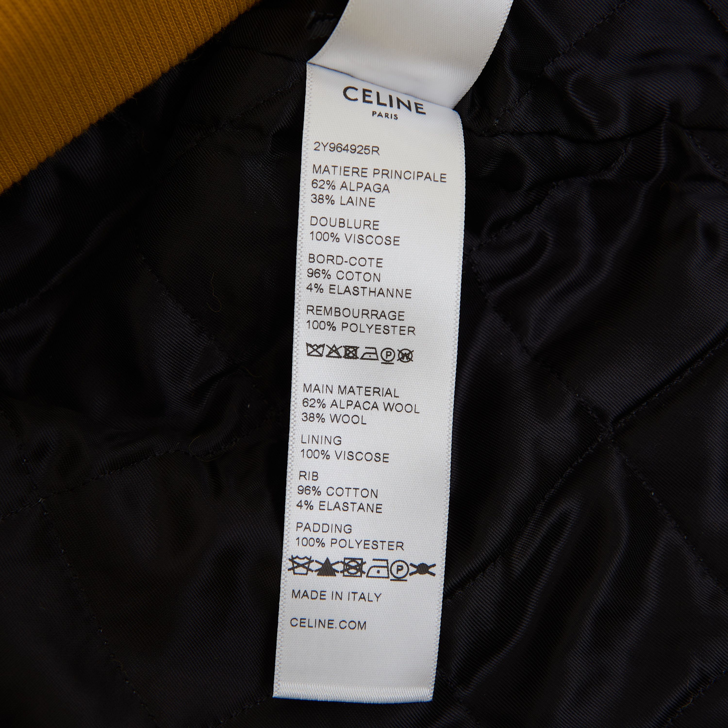 Celine Loose Fit Hoodie In Fuzzy Wool Sequined Celine Embroidery Size US L / EU 52-54 / 3 - 24 Thumbnail