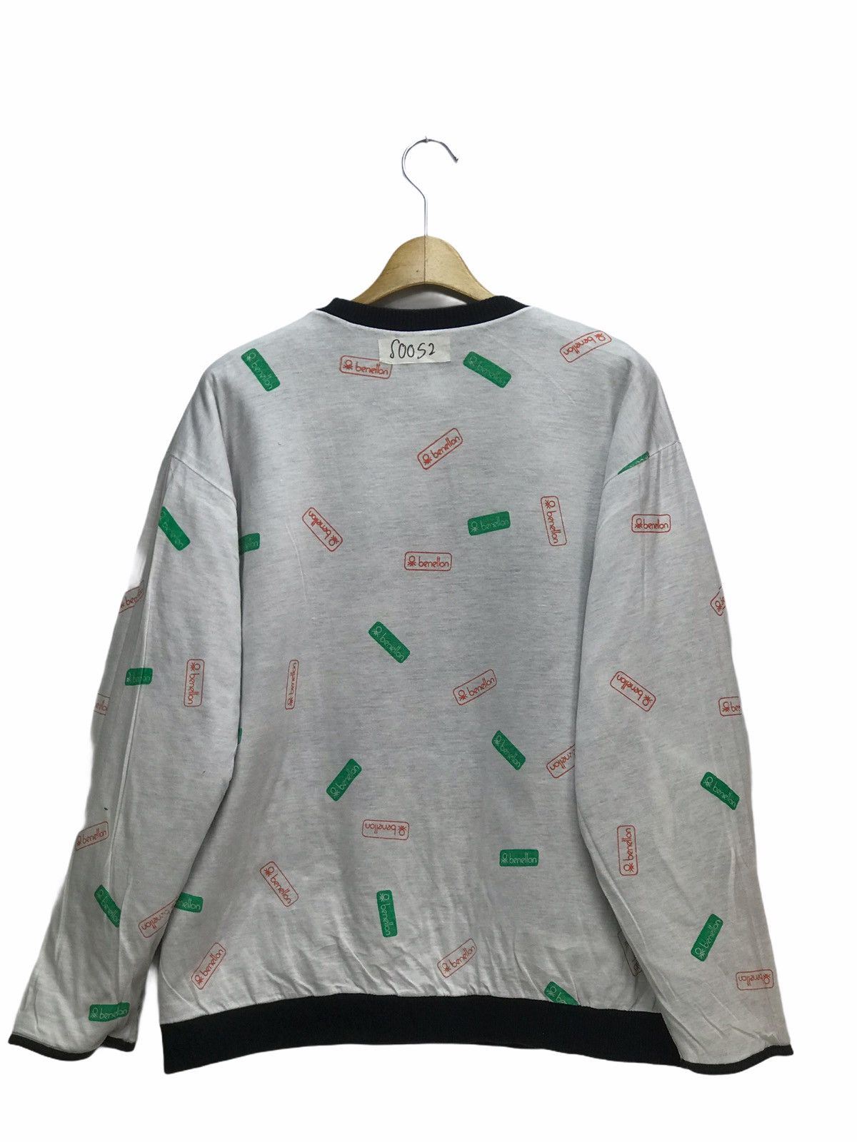 Vintage Benetton Reversible Spellout Sweatshirt