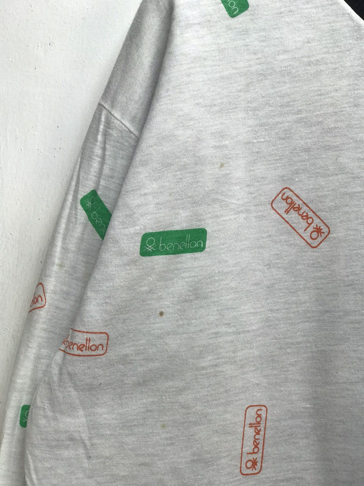 Vintage Benetton Reversible Spellout Sweatshirt