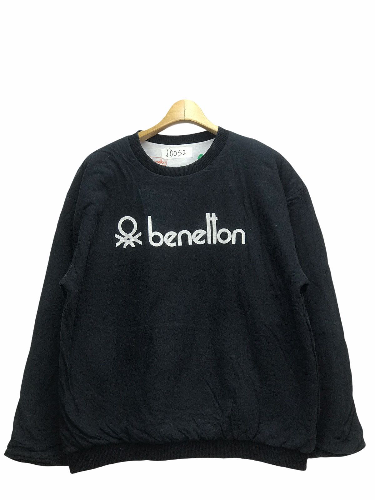 Vintage Benetton Reversible Spellout Sweatshirt