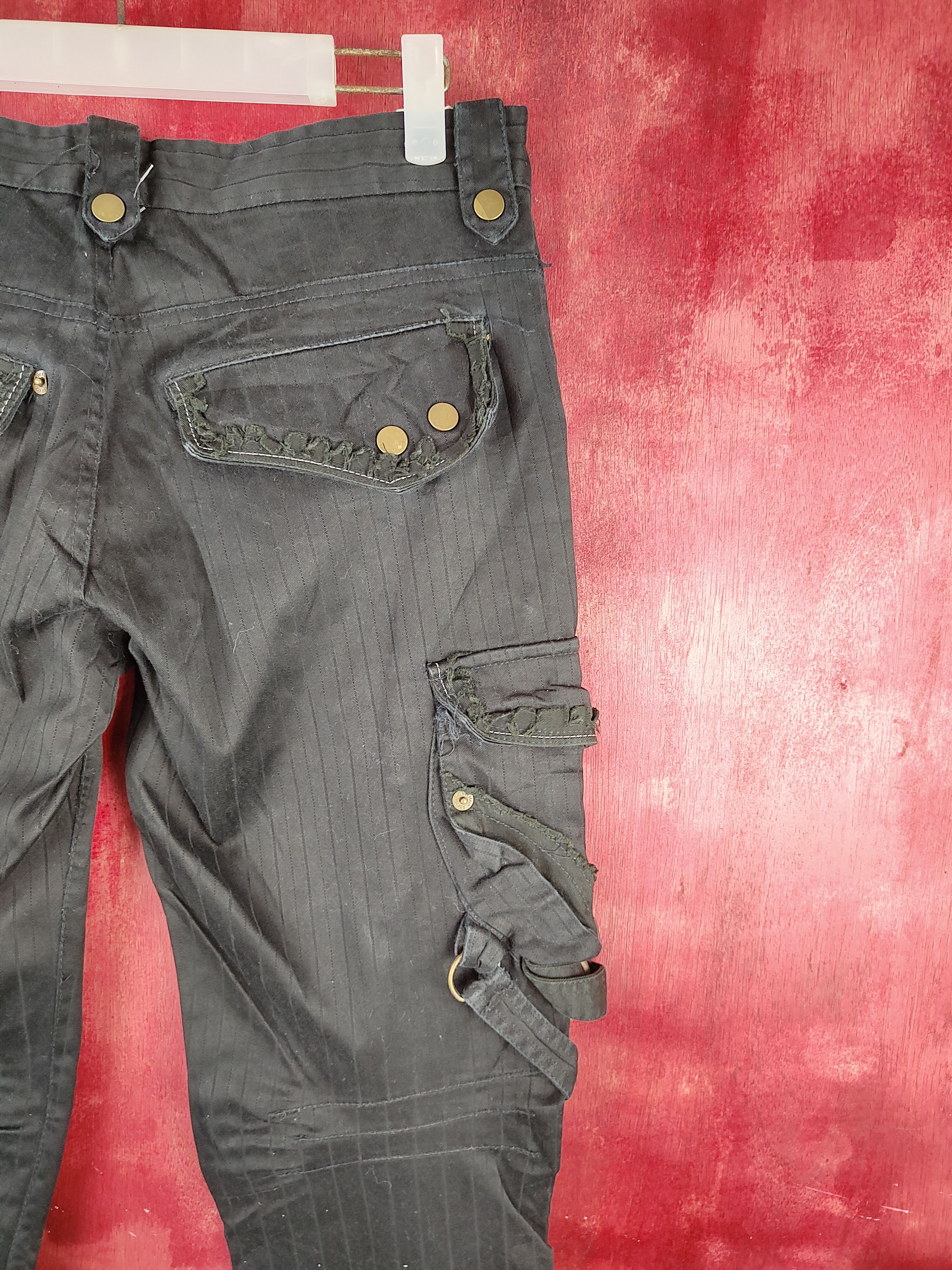 Hypebeast DL Gold Line-Apestein punk like if6was9 Cargo Pants #S787 Size 29" - 10 Thumbnail