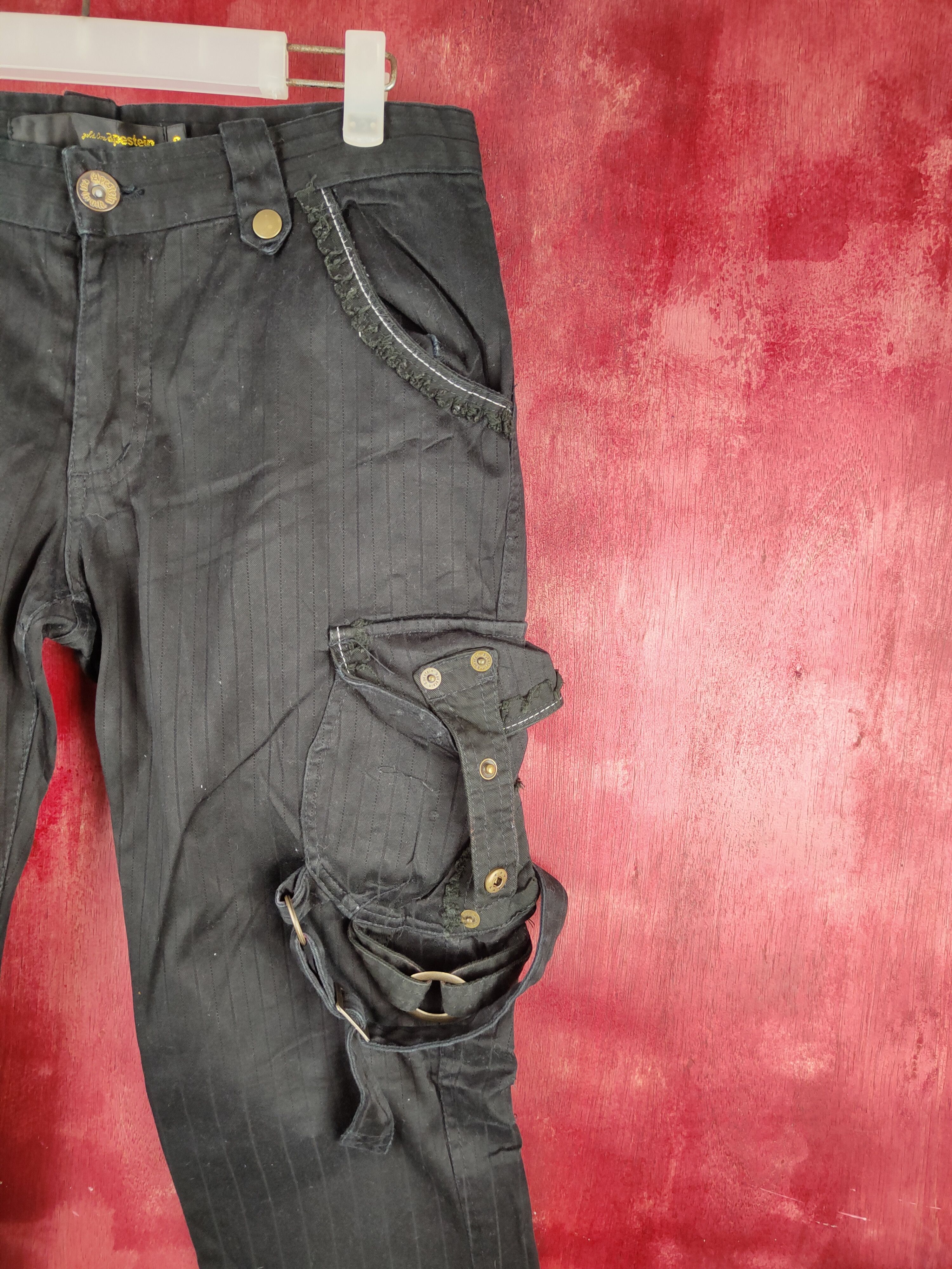 Hypebeast DL Gold Line-Apestein punk like if6was9 Cargo Pants #S787 Size 29" - 5 Thumbnail