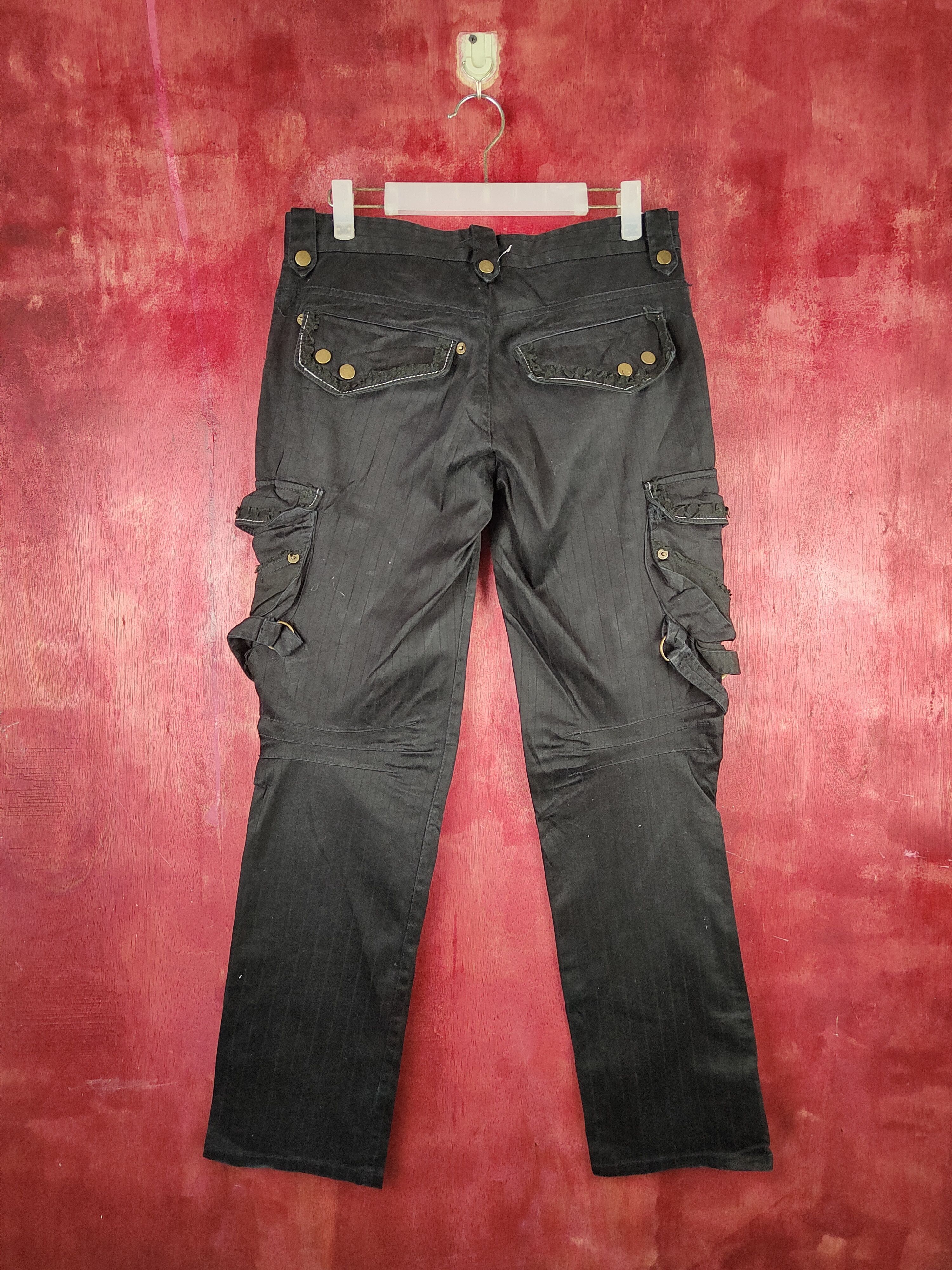Hypebeast DL Gold Line-Apestein punk like if6was9 Cargo Pants #S787 Size 29" - 7 Thumbnail