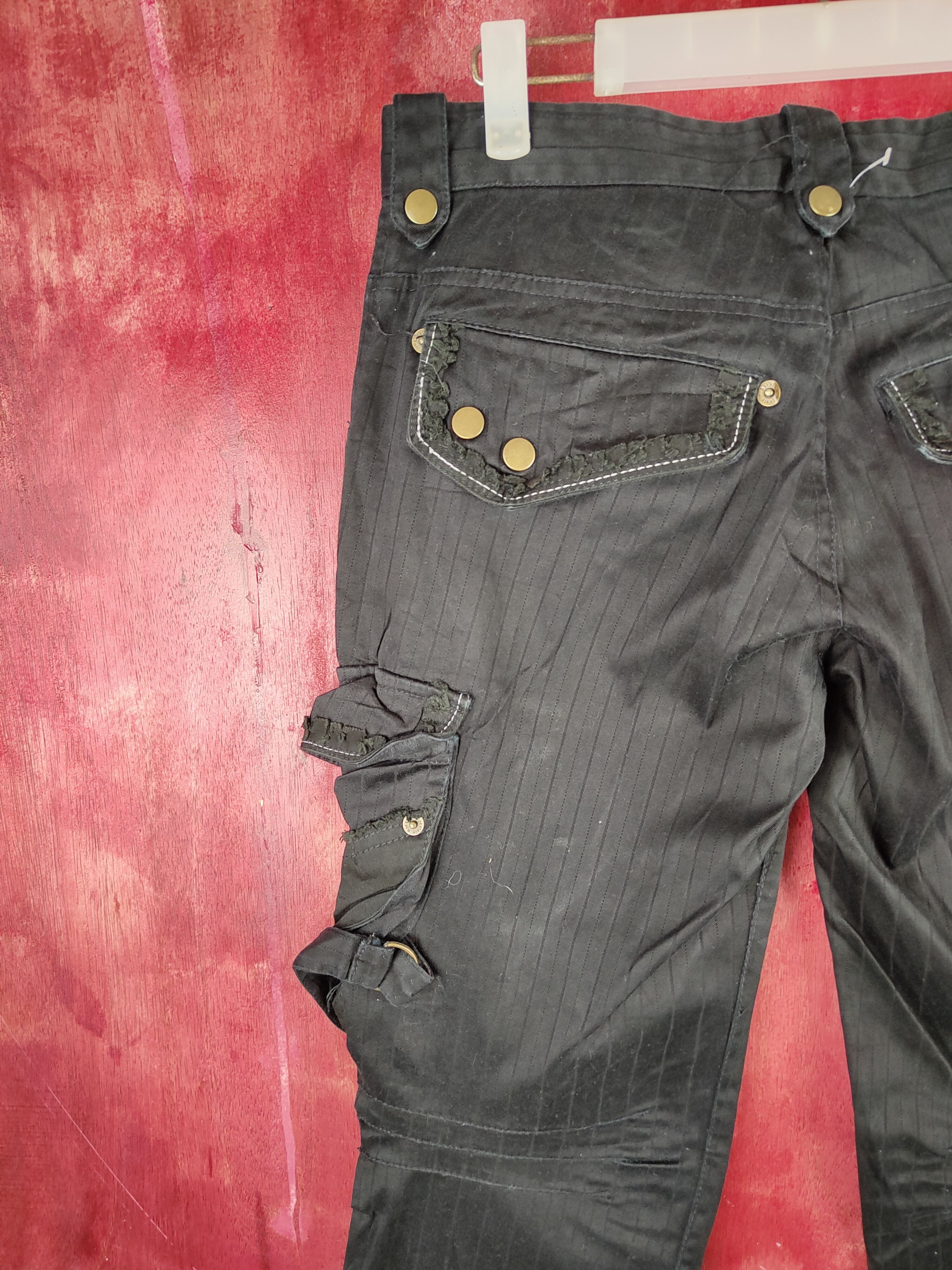 Hypebeast DL Gold Line-Apestein punk like if6was9 Cargo Pants #S787 Size 29" - 8 Thumbnail
