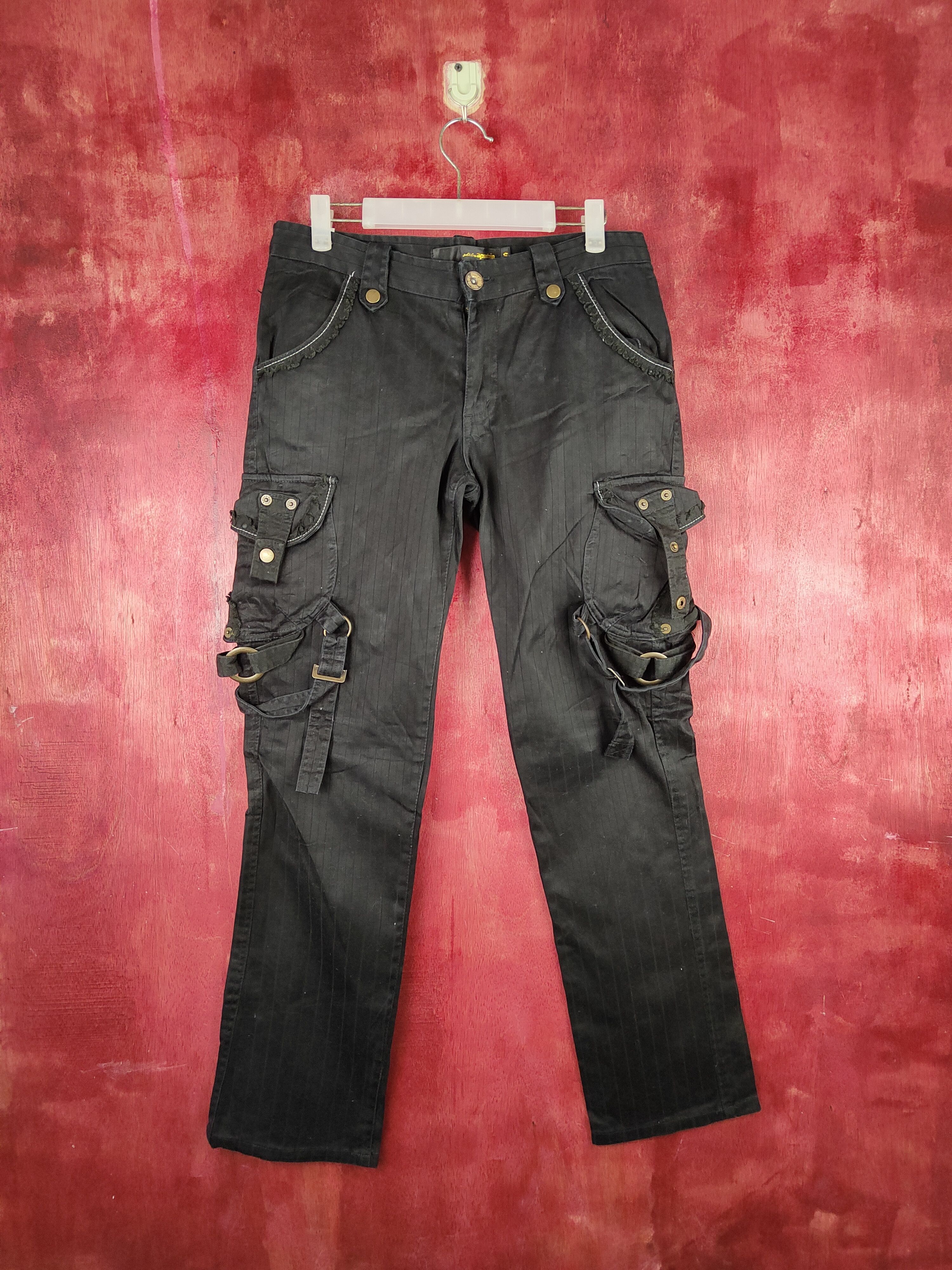 Hypebeast DL Gold Line-Apestein punk like if6was9 Cargo Pants #S787 Size 29" - 1 Thumbnail