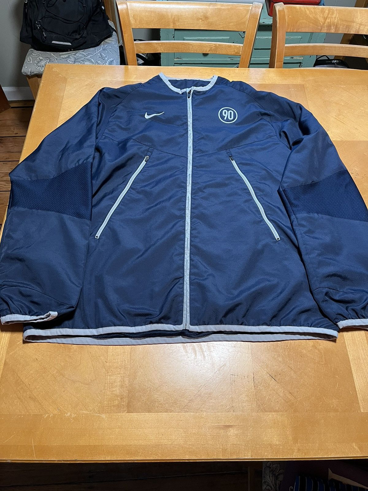 Vintage Nike Total 90 Full Zip Blue Track Top Sportswear