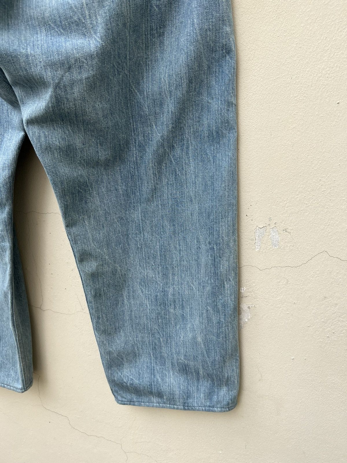 Evisu Vintage Evisu Yamane Japan Fade Light Blue Denim Baggy Jeans Size US 37 - 19 Thumbnail