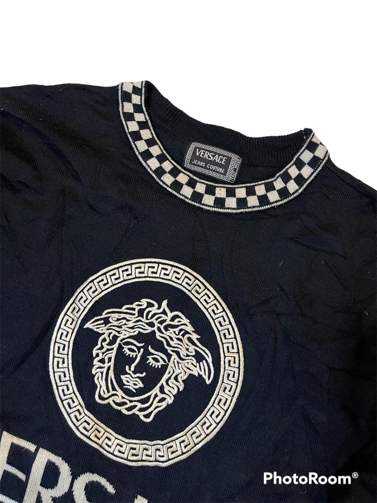 Versace × Versace Jeans Couture × Vintage Vintage Versace Jeans Couture Embroidery Logo Knitwear Size US M / EU 48-50 / 2 - 4 Thumbnail