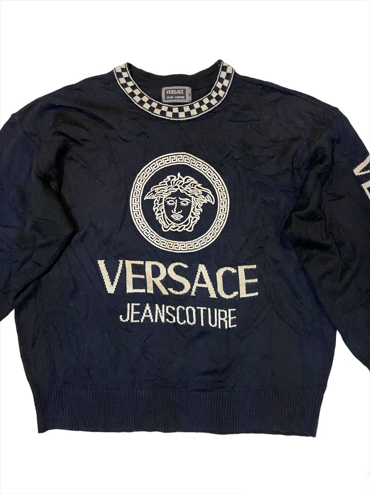 Versace × Versace Jeans Couture × Vintage Vintage Versace Jeans Couture Embroidery Logo Knitwear Size US M / EU 48-50 / 2 - 3 Thumbnail