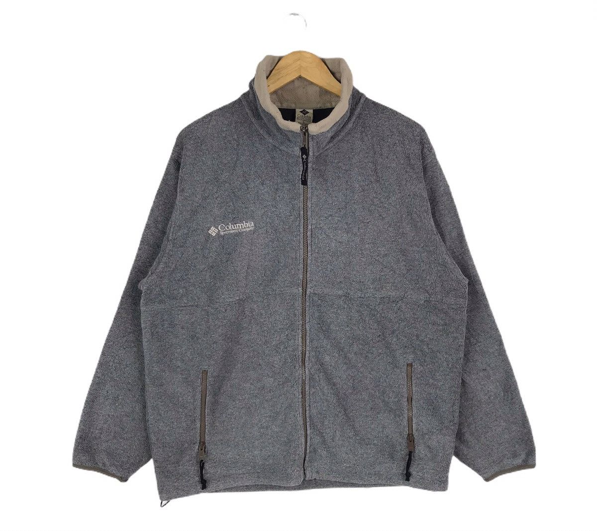 Columbia Vintage Columbia Sportswear Minimalist Zip Up Fleece Jacket Size US L / EU 52-54 / 3 - 1 Thumbnail