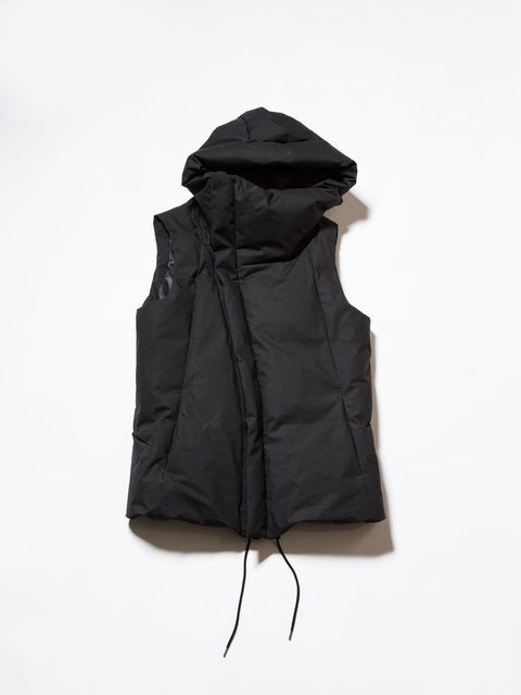 image of The Viridi Anne Urethane Coating Down Vest.like Rick Owens Or Julius in Black, Men's (Size XL)