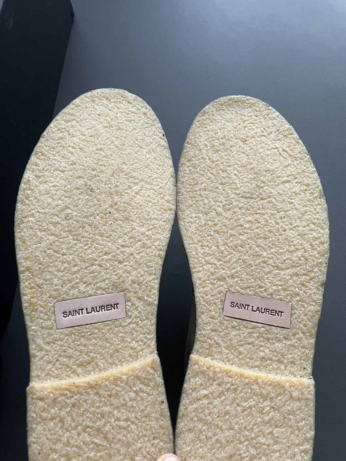 Hedi Slimane × Saint Laurent Paris × Yves Saint Laurent Iconic Brand New Classic Suede Leather Western Boots Shoes Size US 10.5 / EU 43-44 - 10 Thumbnail