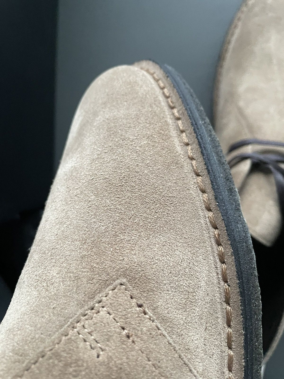 Hedi Slimane × Saint Laurent Paris × Yves Saint Laurent Iconic Brand New Classic Suede Leather Western Boots Shoes Size US 10.5 / EU 43-44 - 19 Thumbnail