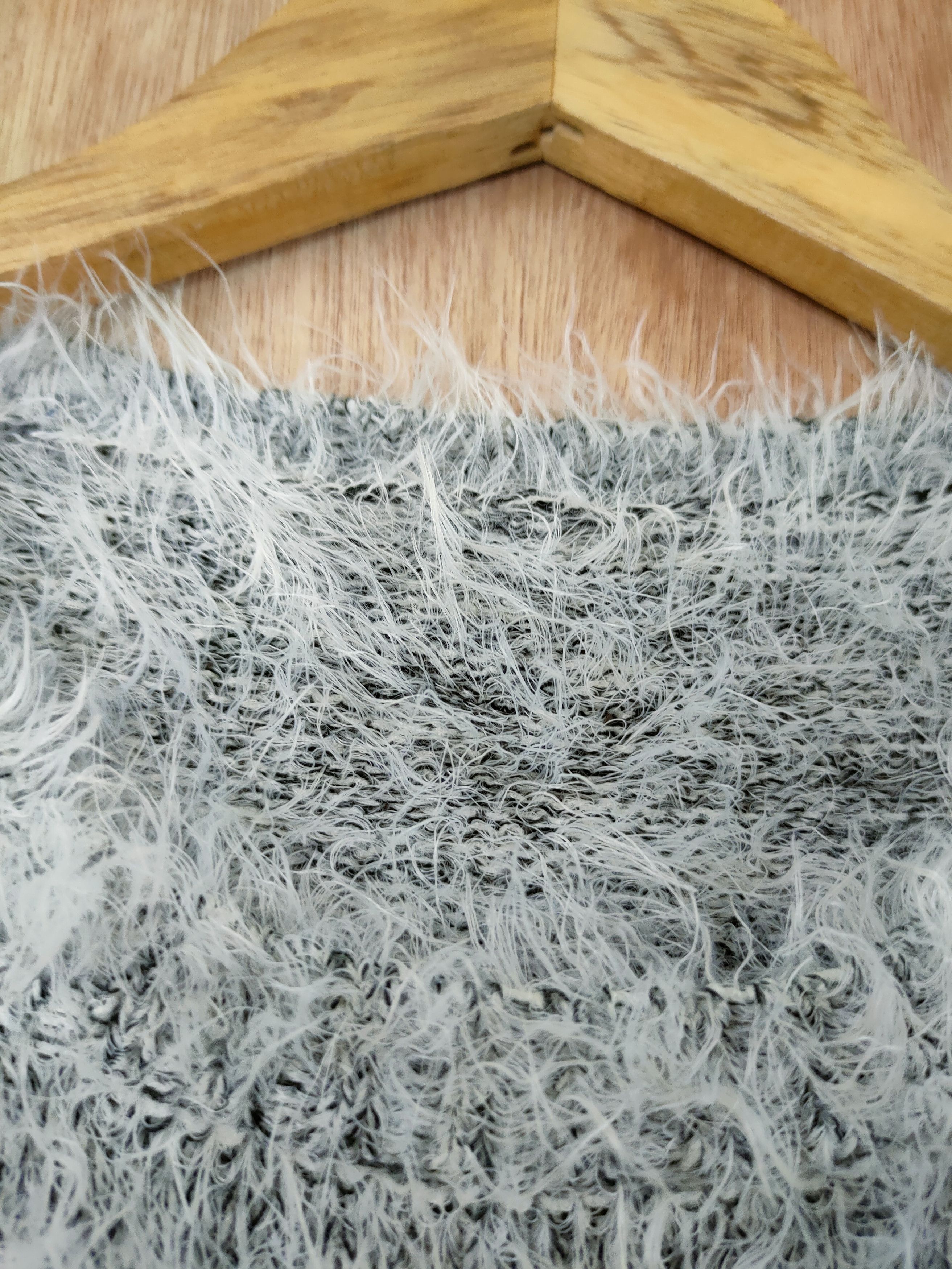 Homespun Knitwear D Japan mohair grey fur shaggy streetwear winter #46-461 Size S / US 4 / IT 40 - 5 Thumbnail