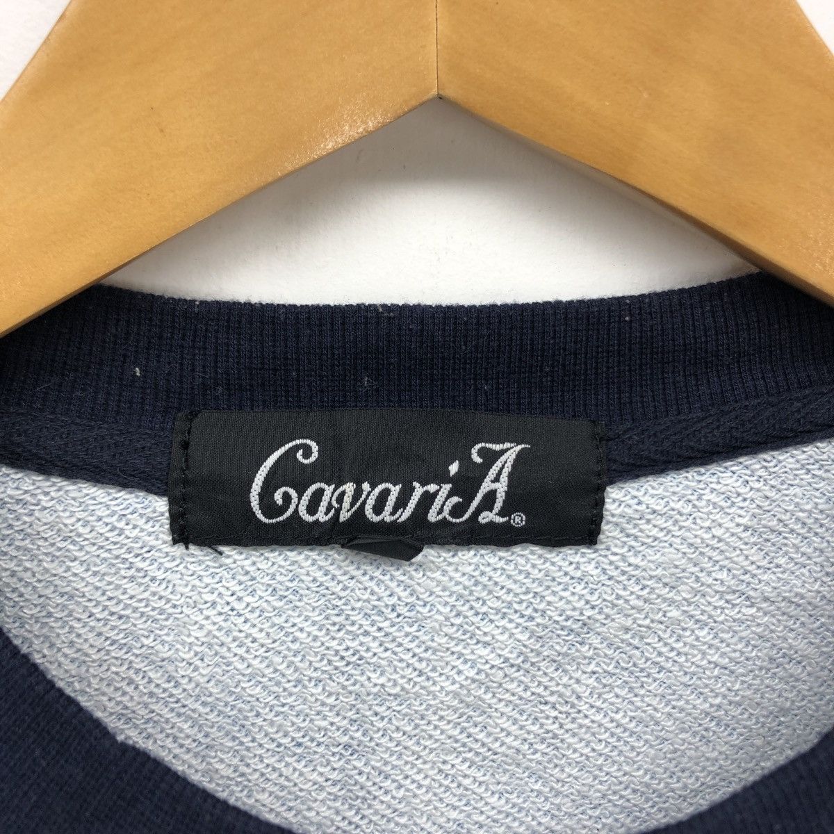 Japanese Brand CAVARI A Crew Neck Sweatshirt #1115-39 Size US S / EU 44-46 / 1 - 4 Thumbnail