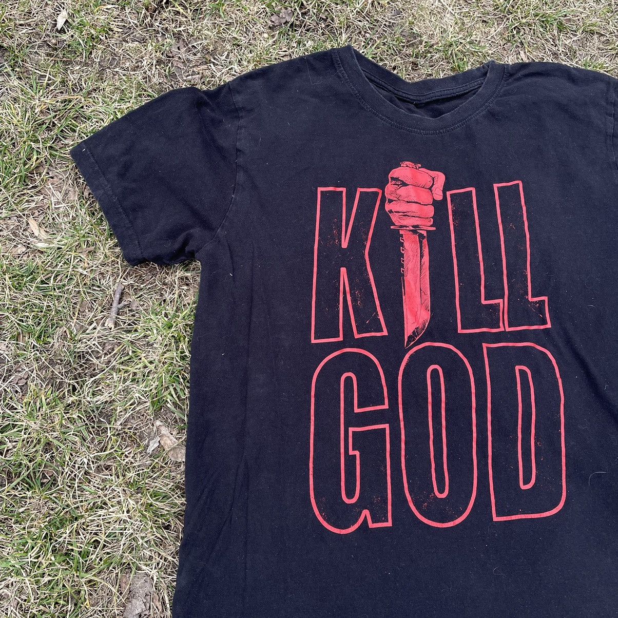 Vintage Vintage Y2K Sun Faded Graphic Tee Streetwear Black Boxy M Size US M / EU 48-50 / 2 - 5 Thumbnail