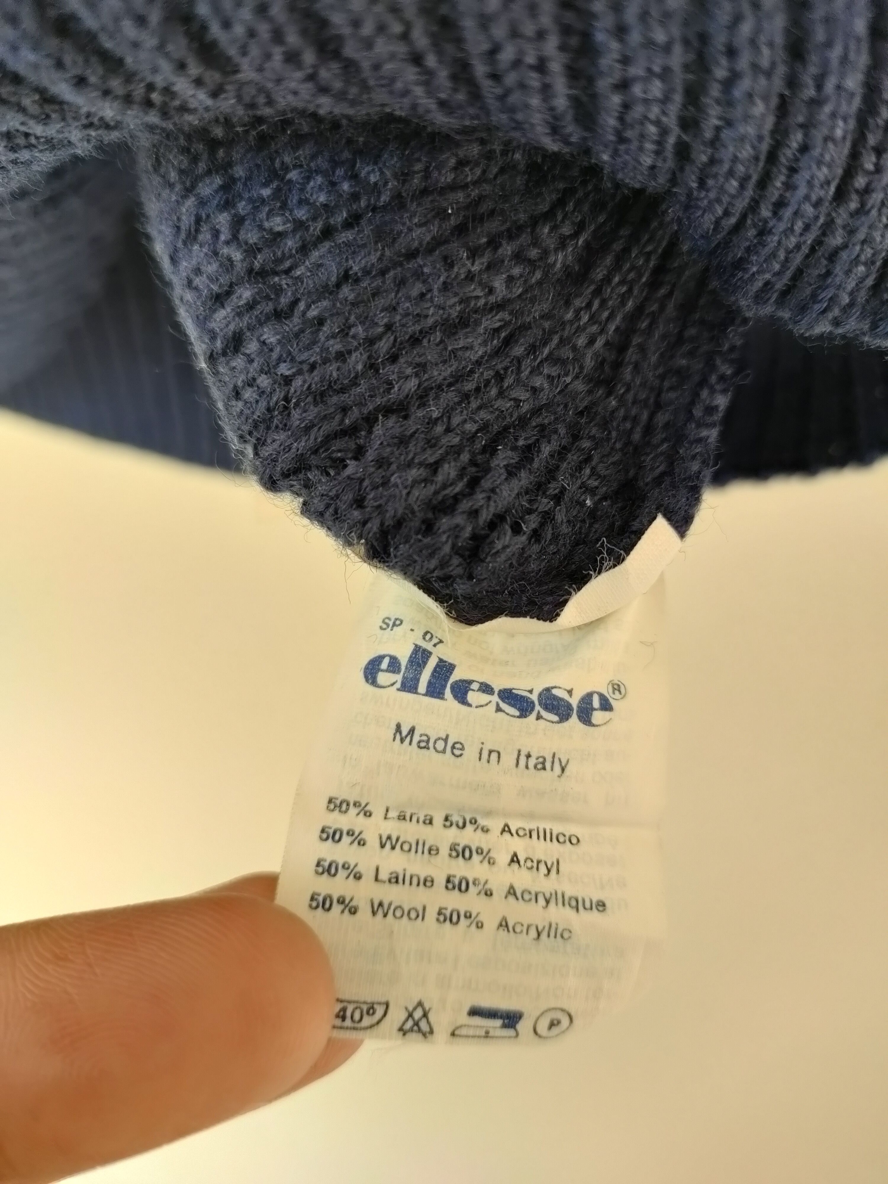 Ellesse ❎ Ellesse Knitted Sweater, Made in Italy Size US M / EU 48-50 / 2 - 3 Thumbnail