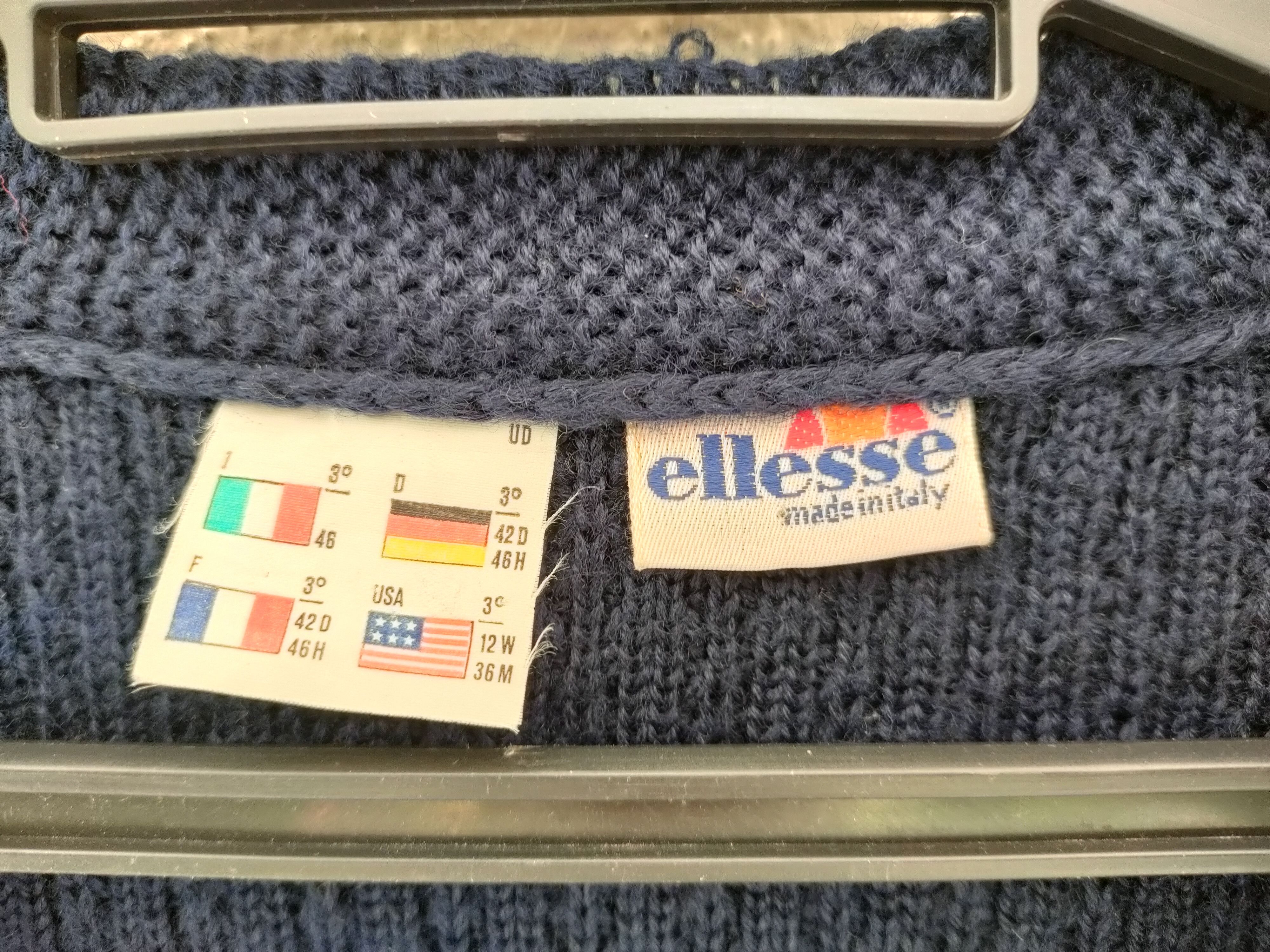 Ellesse ❎ Ellesse Knitted Sweater, Made in Italy Size US M / EU 48-50 / 2 - 4 Thumbnail