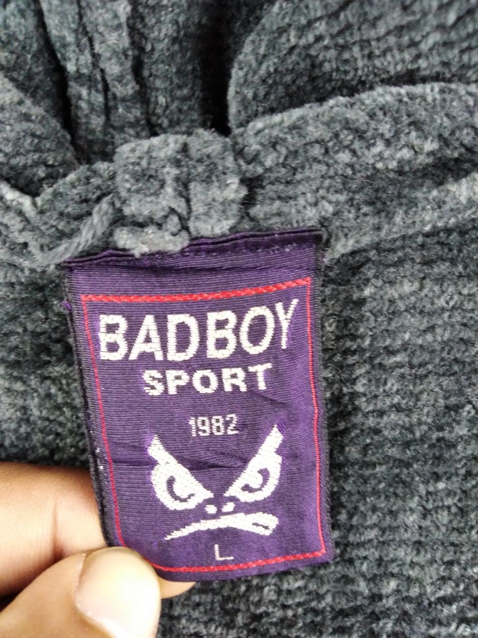 Japanese Brand BAD BOY KNITTED ZIPPER JACKET HOODED Size US L / EU 52-54 / 3 - 2 Thumbnail