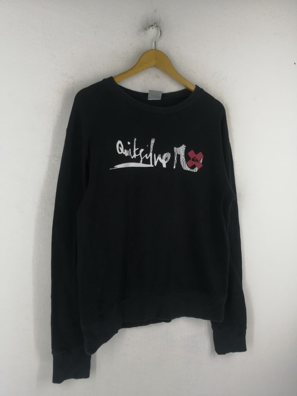 Quiksilver Quicksilver Spellout Logo Black Sweatshirt Size US M / EU 48-50 / 2 - 2 Thumbnail