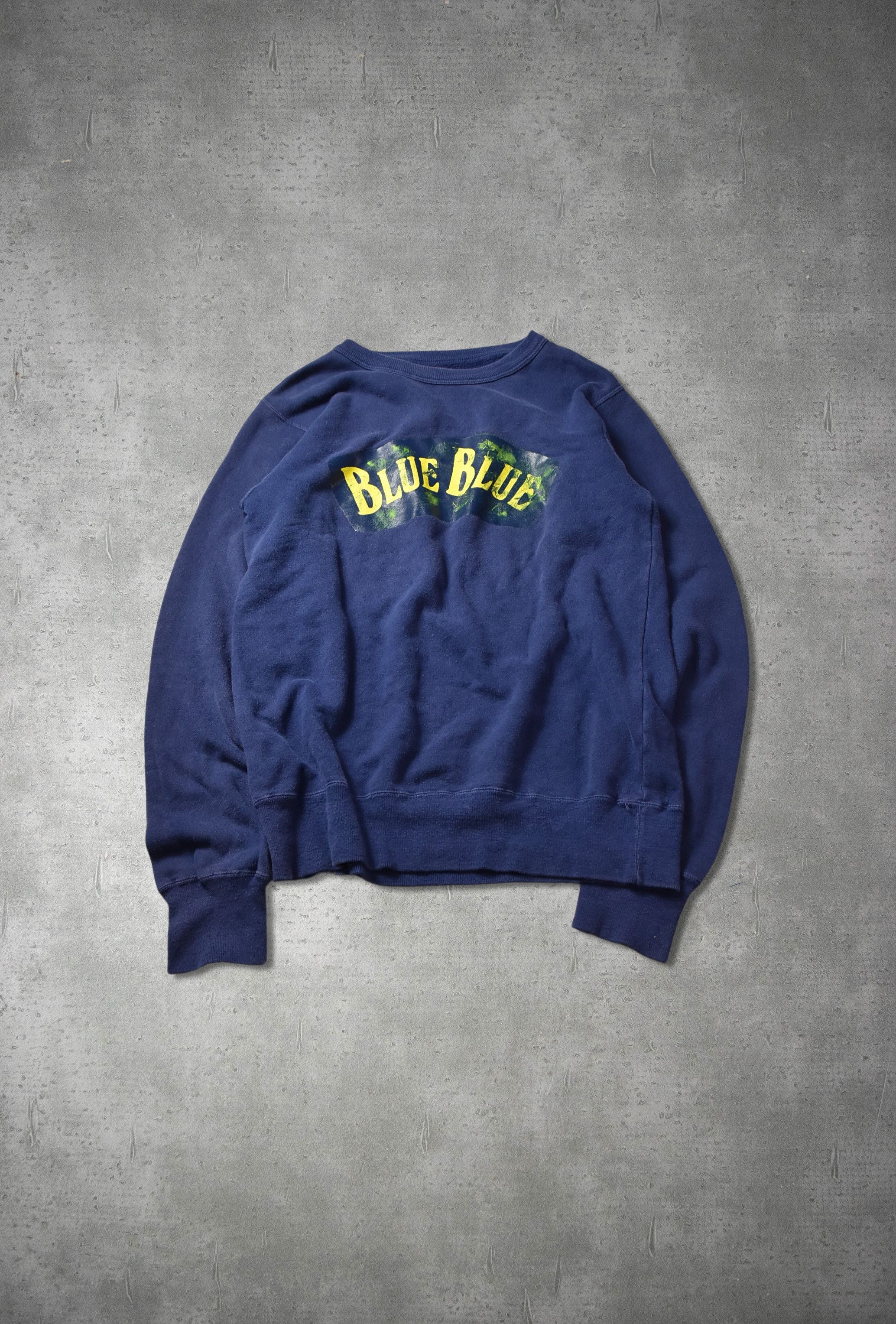 image of Blue Blue Japan Indigo Logo Graphic Sweat Shirt 28634 - 829 50 in Blue, Men's (Size Medium)