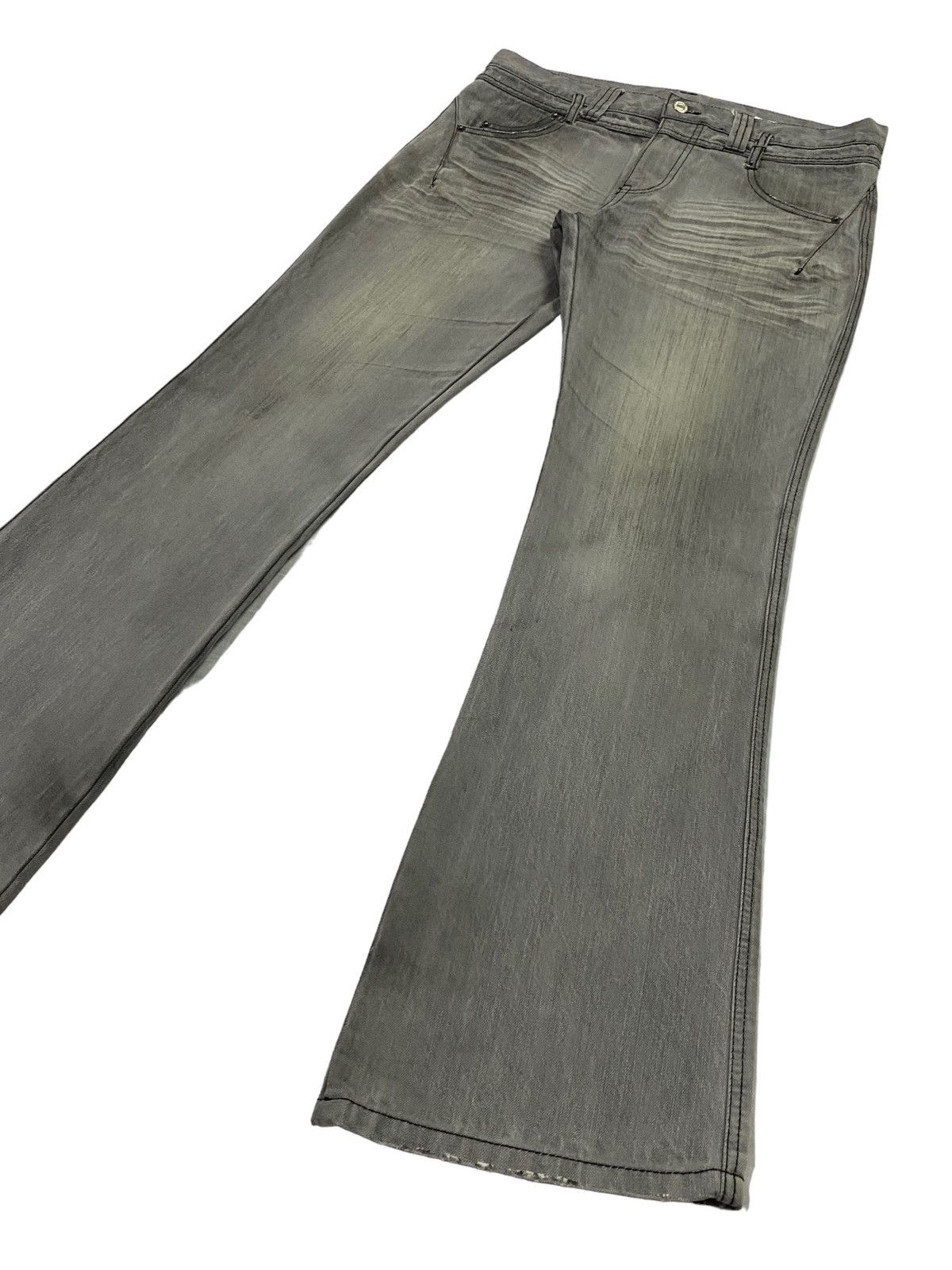 semanticdesign Japanese Brand “Semantic Design” Flare Denim Pants Size US 32 / EU 48 - 20 Thumbnail