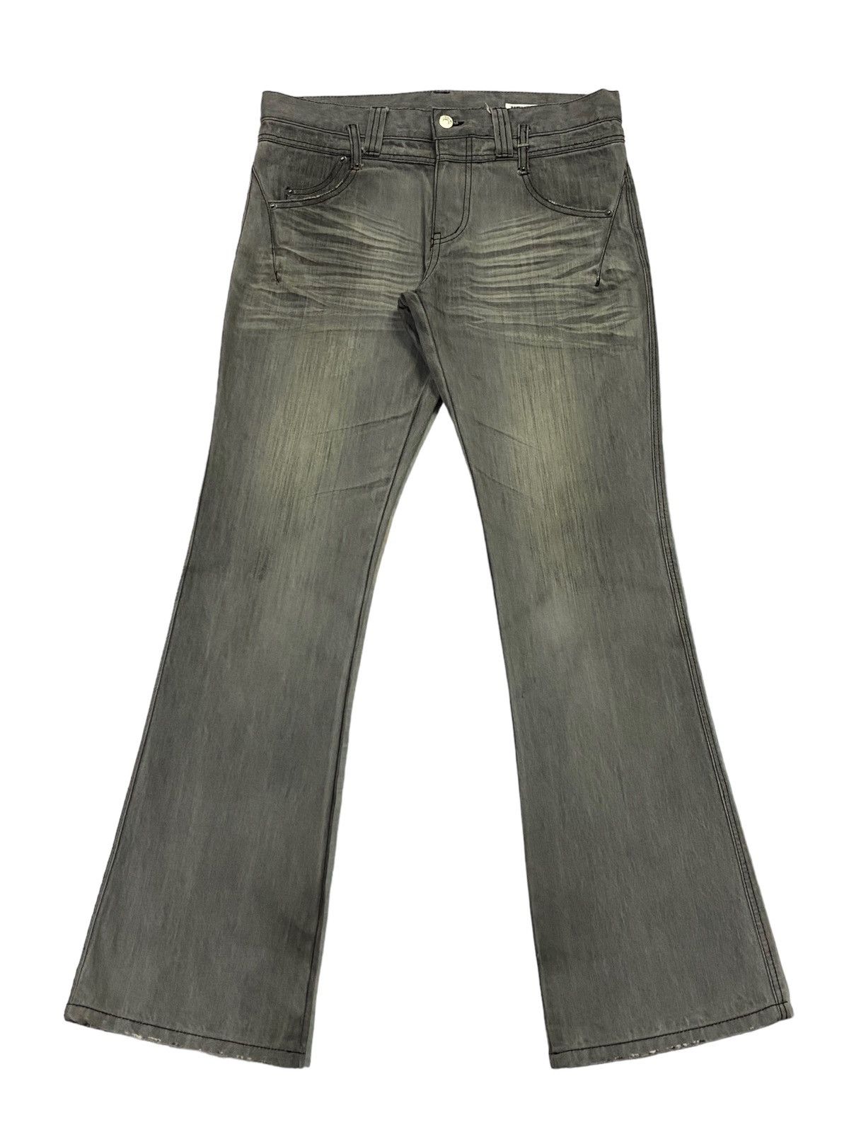 semanticdesign Japanese Brand “Semantic Design” Flare Denim Pants Size US 32 / EU 48 - 2 Thumbnail
