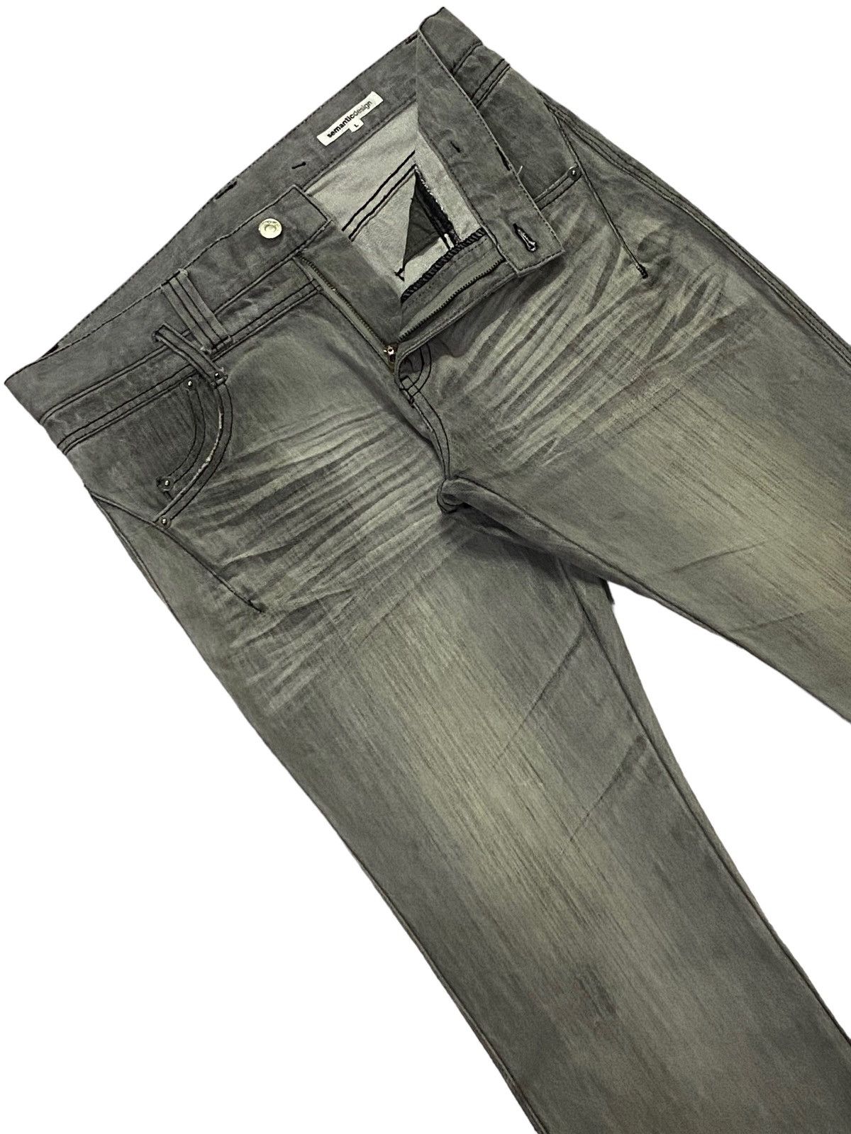 semanticdesign Japanese Brand “Semantic Design” Flare Denim Pants Size US 32 / EU 48 - 16 Thumbnail