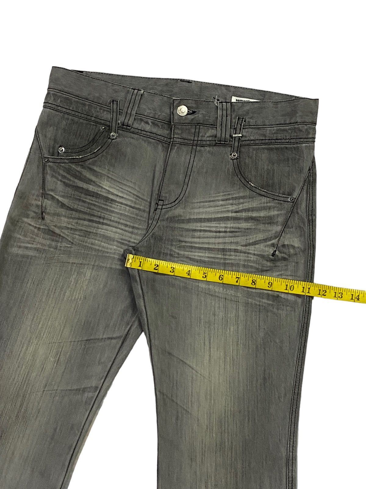 semanticdesign Japanese Brand “Semantic Design” Flare Denim Pants Size US 32 / EU 48 - 8 Thumbnail