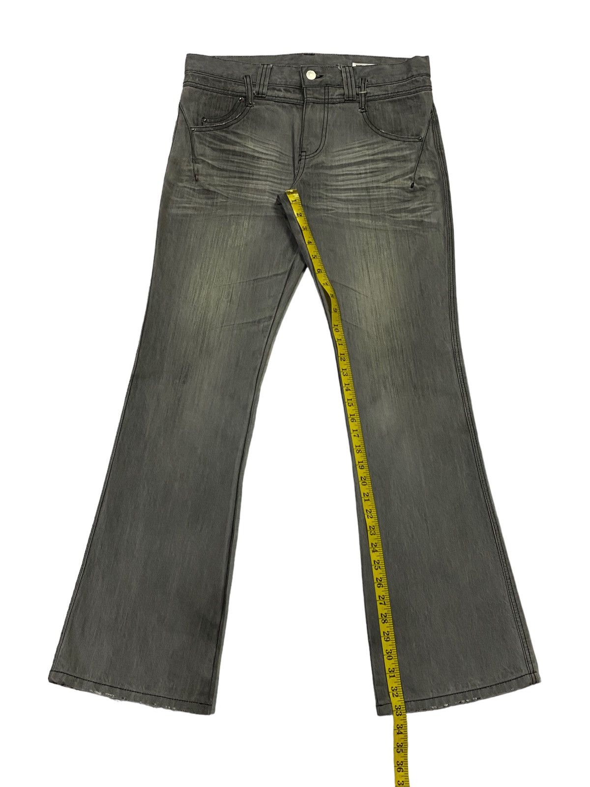 semanticdesign Japanese Brand “Semantic Design” Flare Denim Pants Size US 32 / EU 48 - 7 Thumbnail