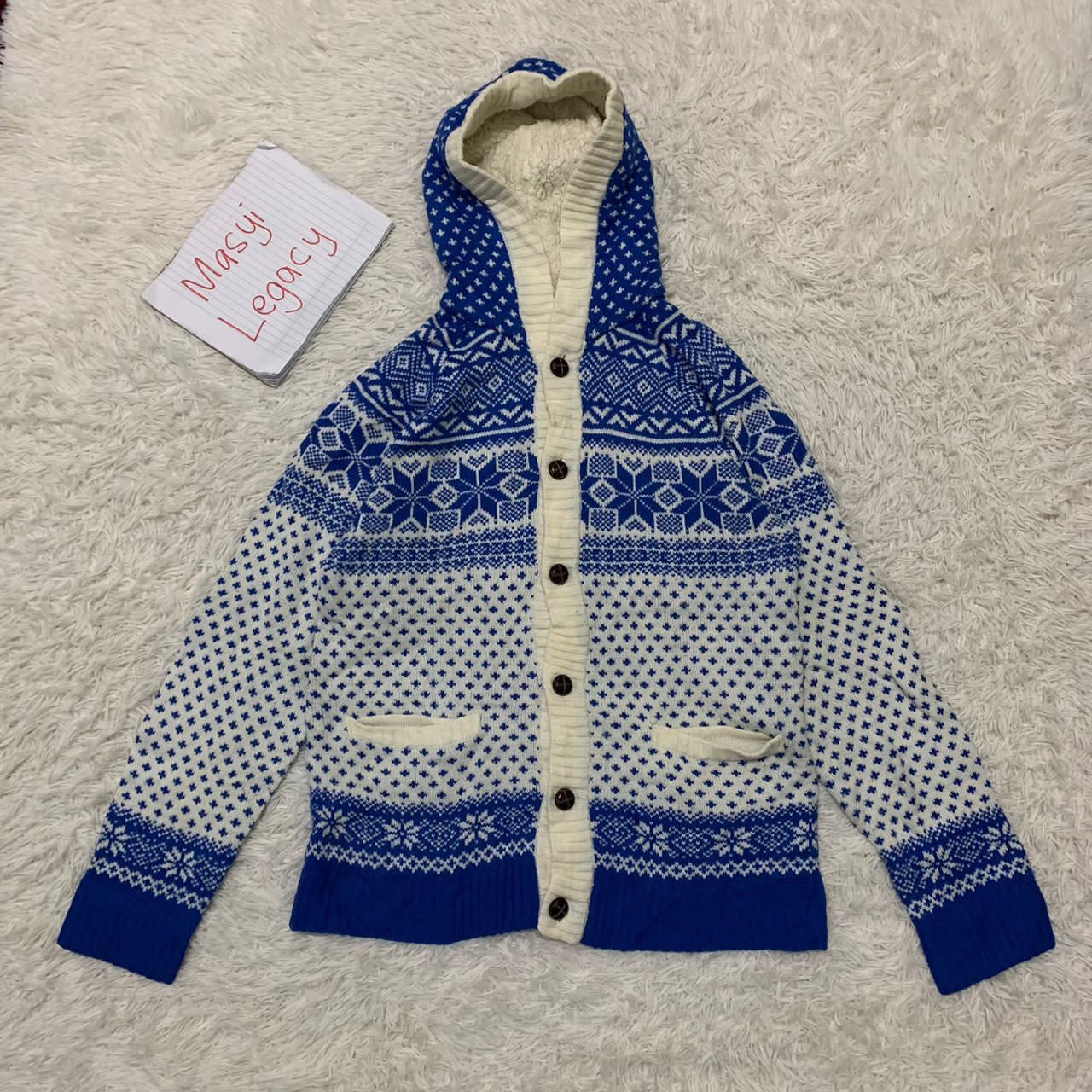 Other Nice design knitwear hoodie jacket Size US M / EU 48-50 / 2 - 1 Thumbnail