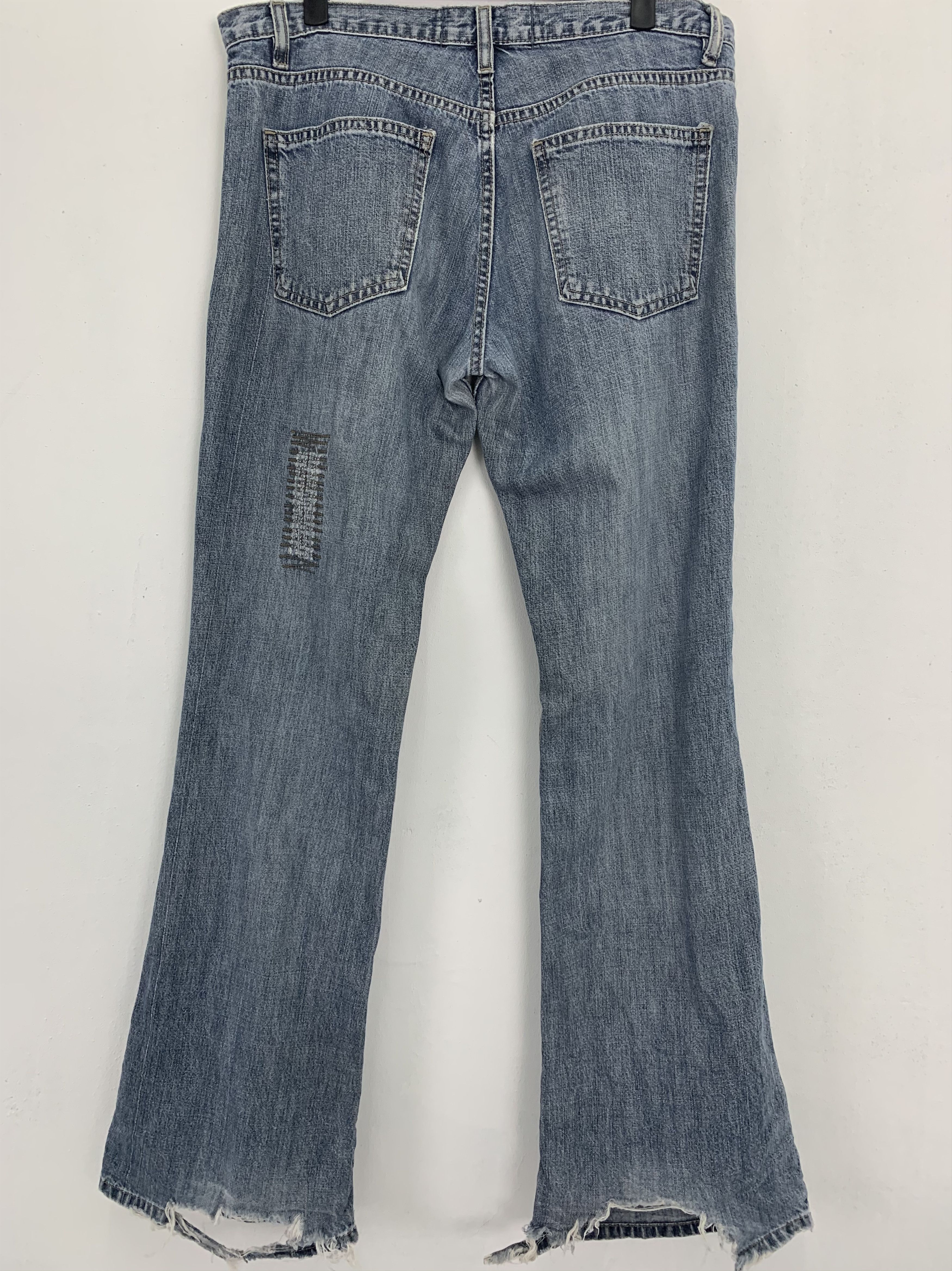 Japanese Brand DP Denim Distressed Design Streetwear Faded Grey #215 Size US 31 - 14 Thumbnail